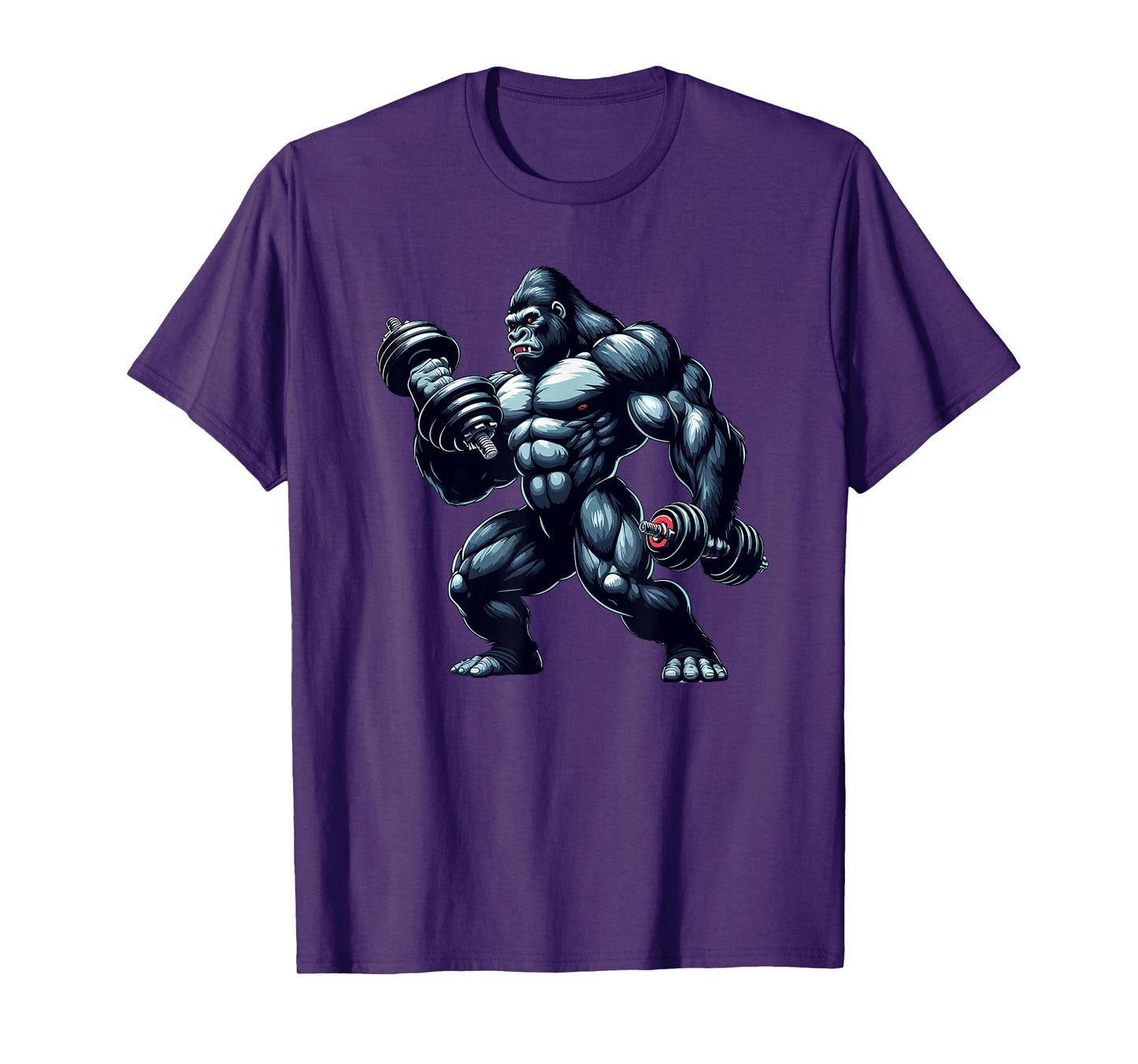 Gorilla Bodybuilder Gym Weightlifting Tee Workout Motivation T-Shirt