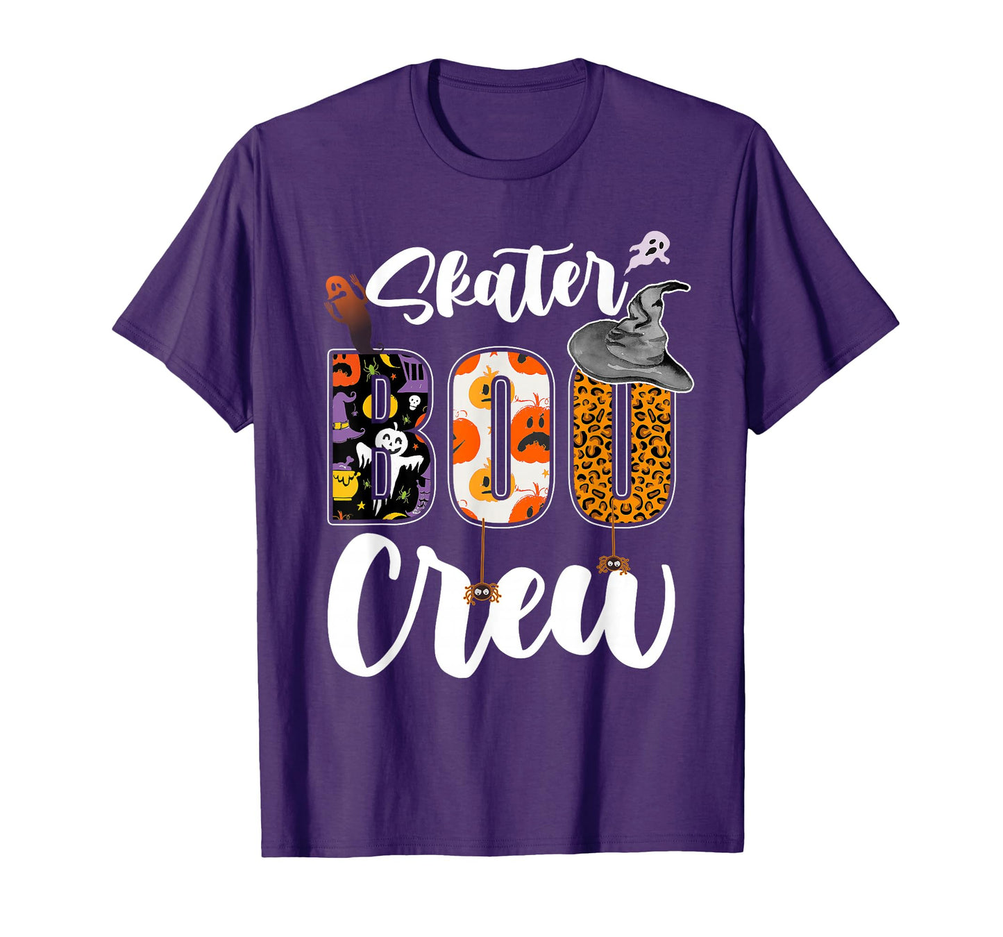 Skater Boo Crew Halloween Matching Skating T-Shirt