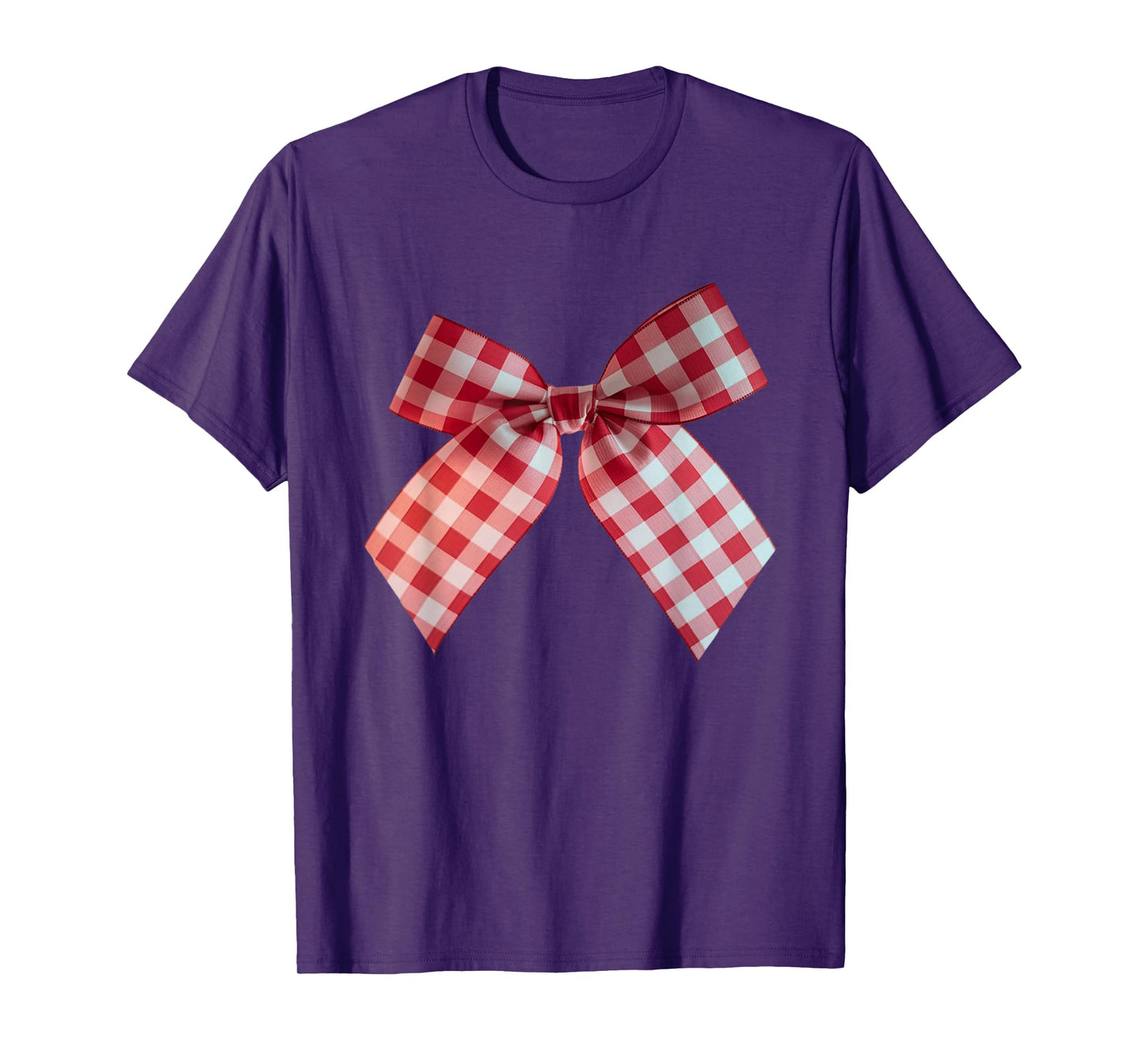 Red Gingham Bow Picnic T-Shirt