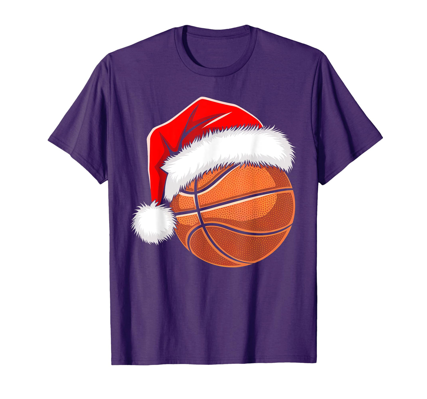 Kids Santa Shirt For Boys Toddler Funny Christmas Basketball T-Shirt