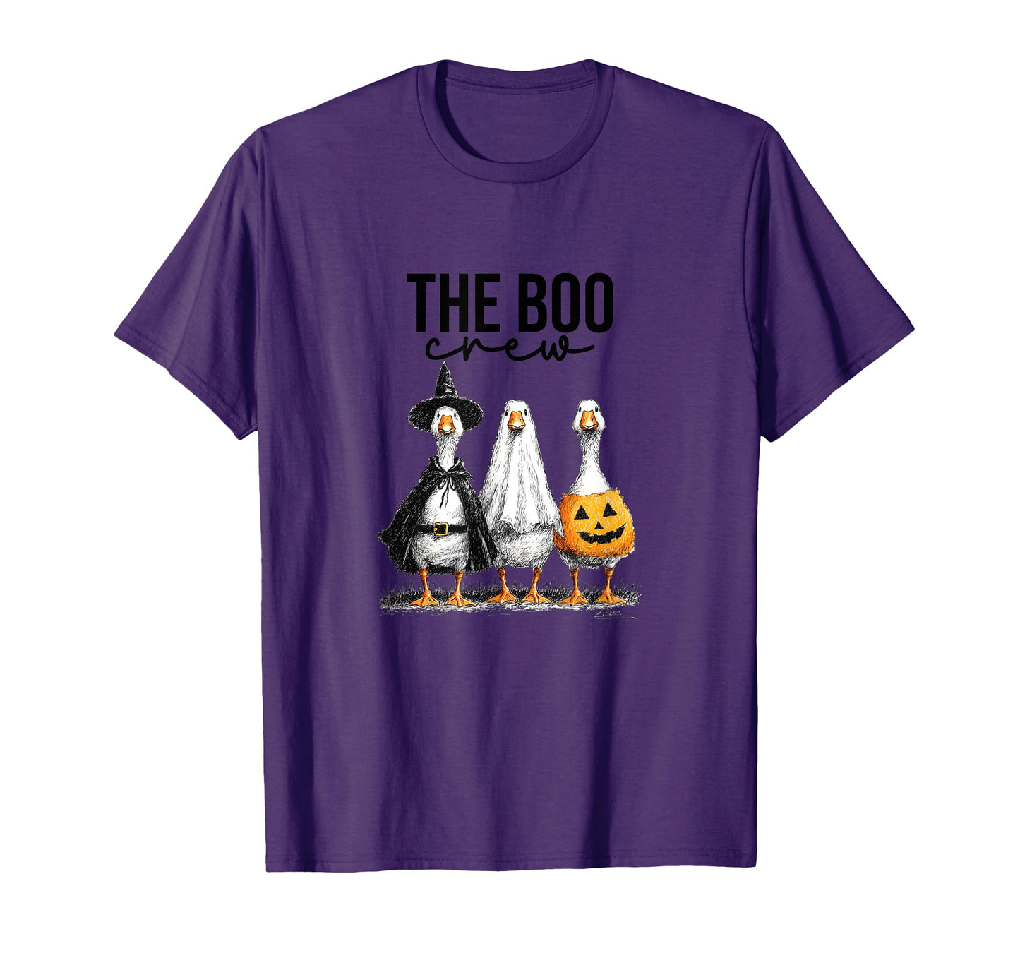 Funny Halloween Goose, Witch Ghost Cute Pet Costume T-Shirt