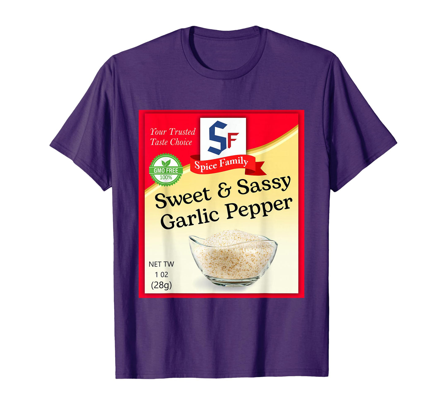 Sweet & Sassy Garlic Pepper Condiment Costume Holiday T-Shirt