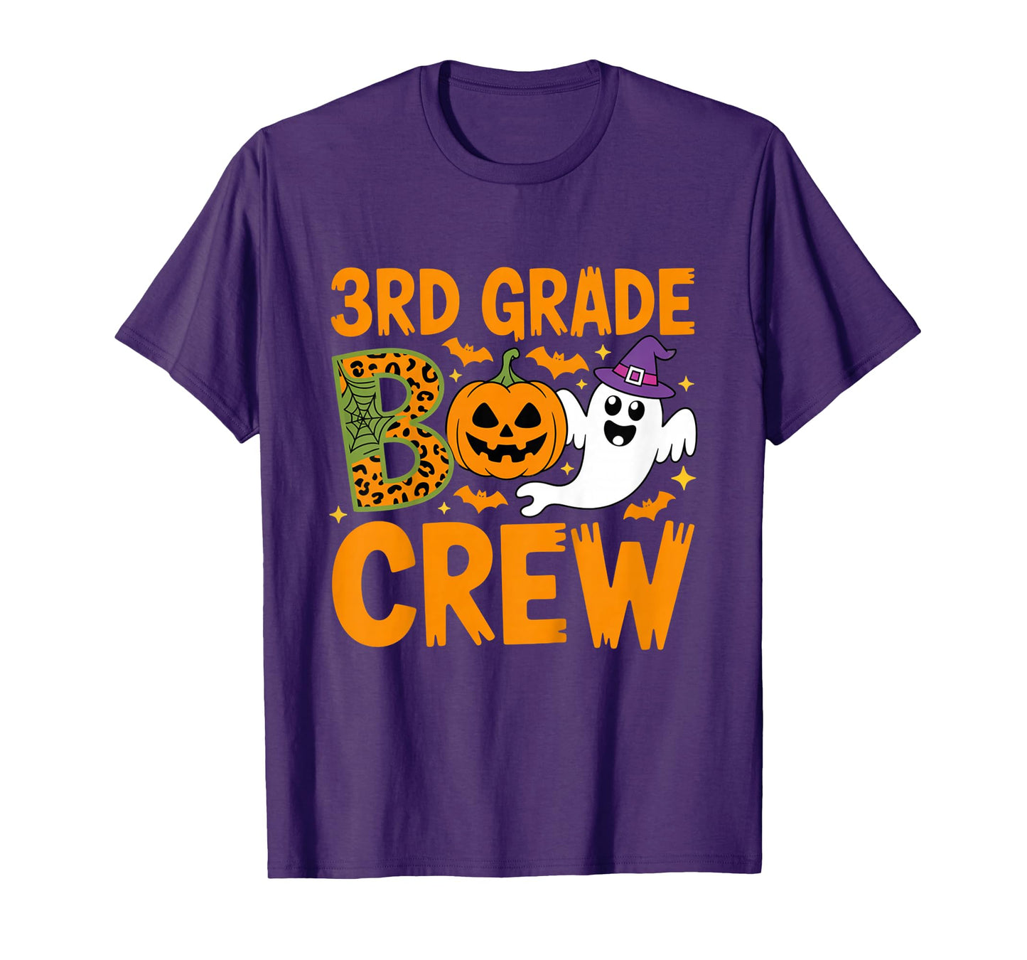 3rd Grade Boo Crew Halloween Outfit for Spooky Classroom Fun T-Shirt