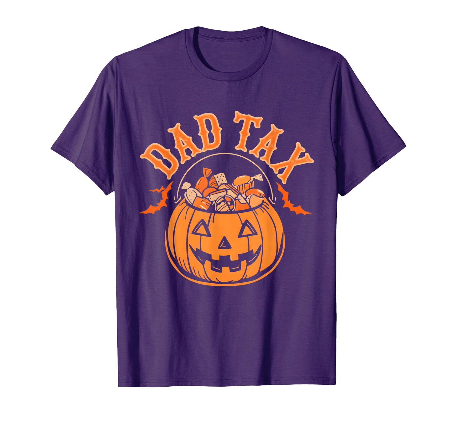 Dad Tax Halloween Trick Or Treat Candy Pumpkin Dad Joke T-Shirt