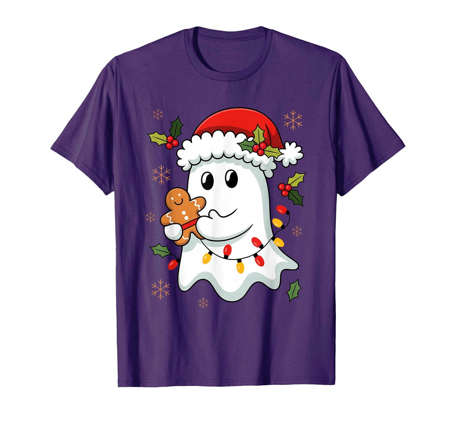 Ghost Christmas Santa Spooky Christmas Ghost Santa Christmas T-Shirt