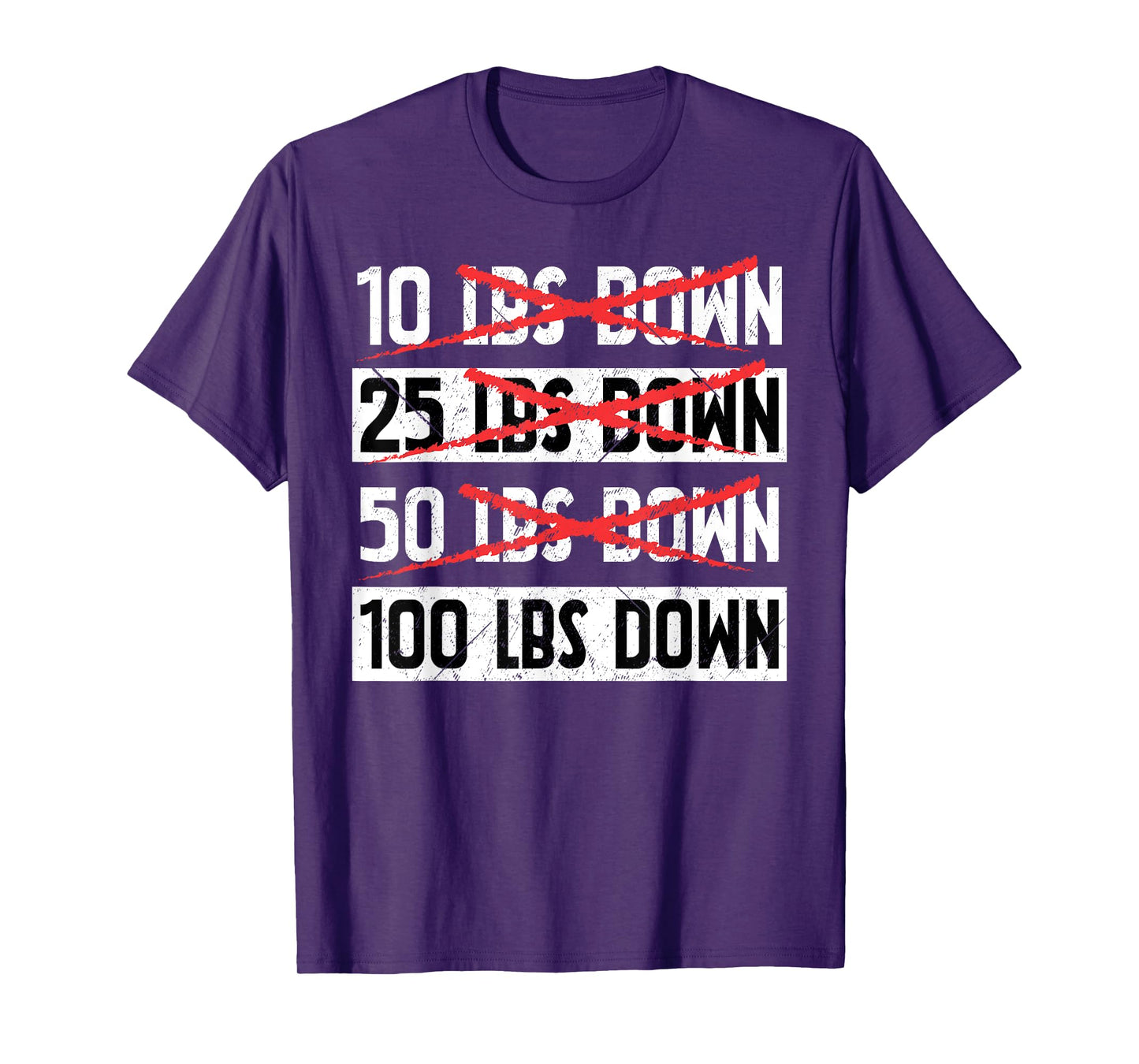Funny Workout Gym Exercise Weight Loss 100 LBs Down Lose T-Shirt