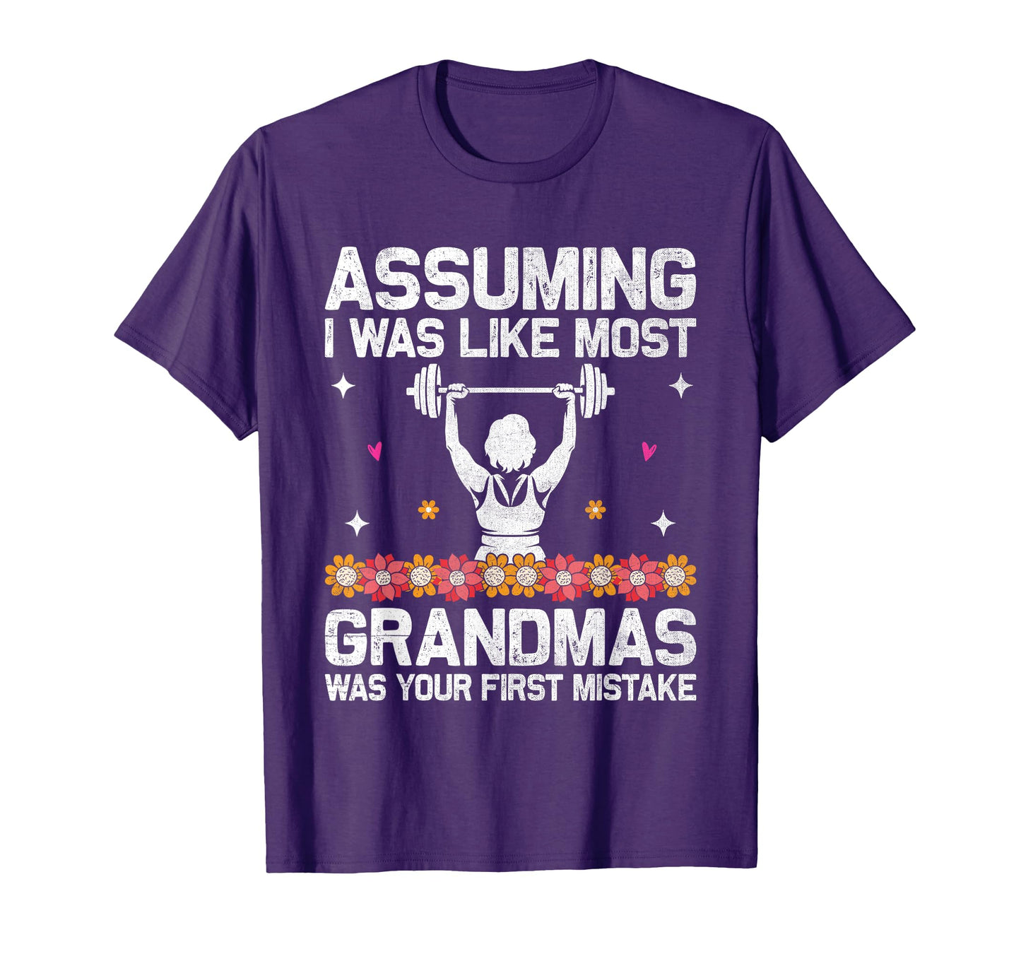 Fit Grandma Gym Workout Powerlifting Matriarch Fitness T-Shirt