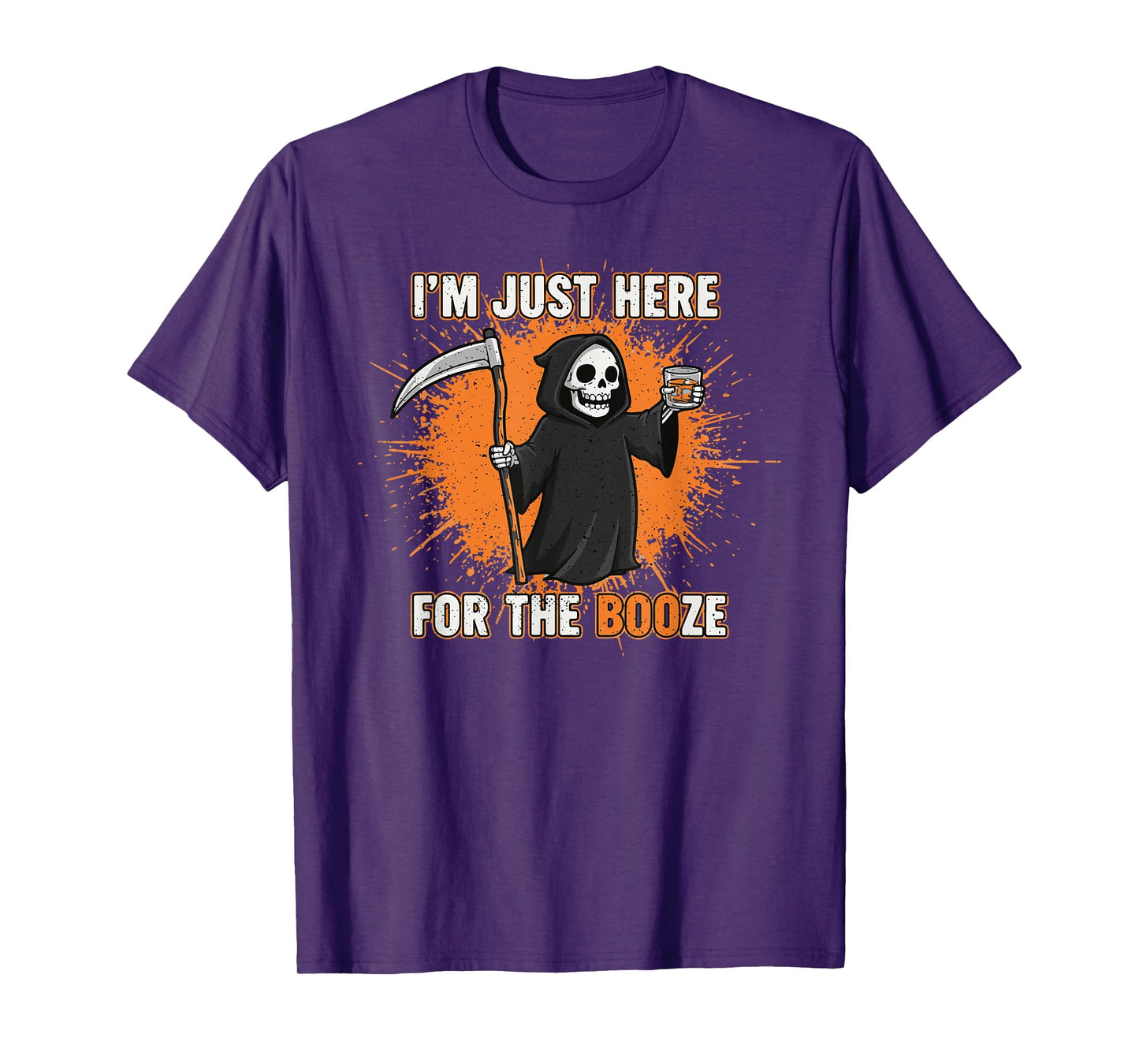 Boo-Halloween Booze, Men's Costume Whiskey Halloween T-Shirt