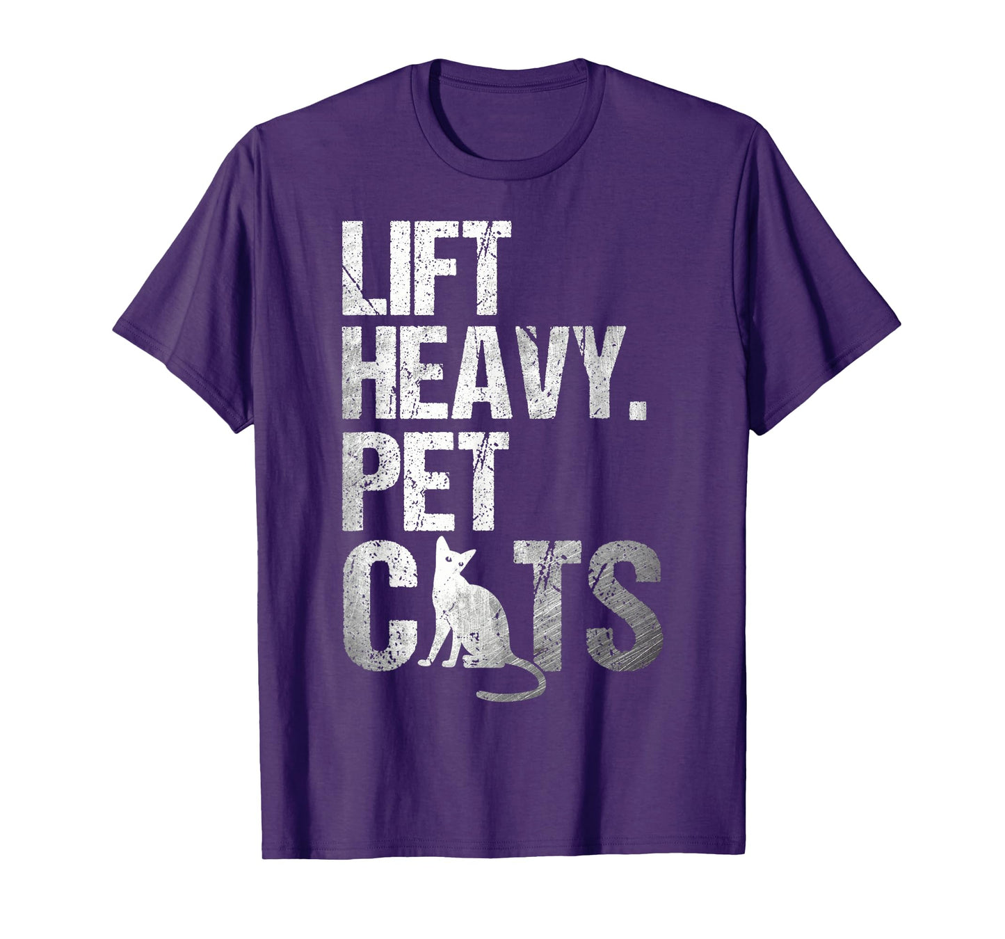 Funny Gym Cat Workout Lift Heavy Pet Cats T-Shirt