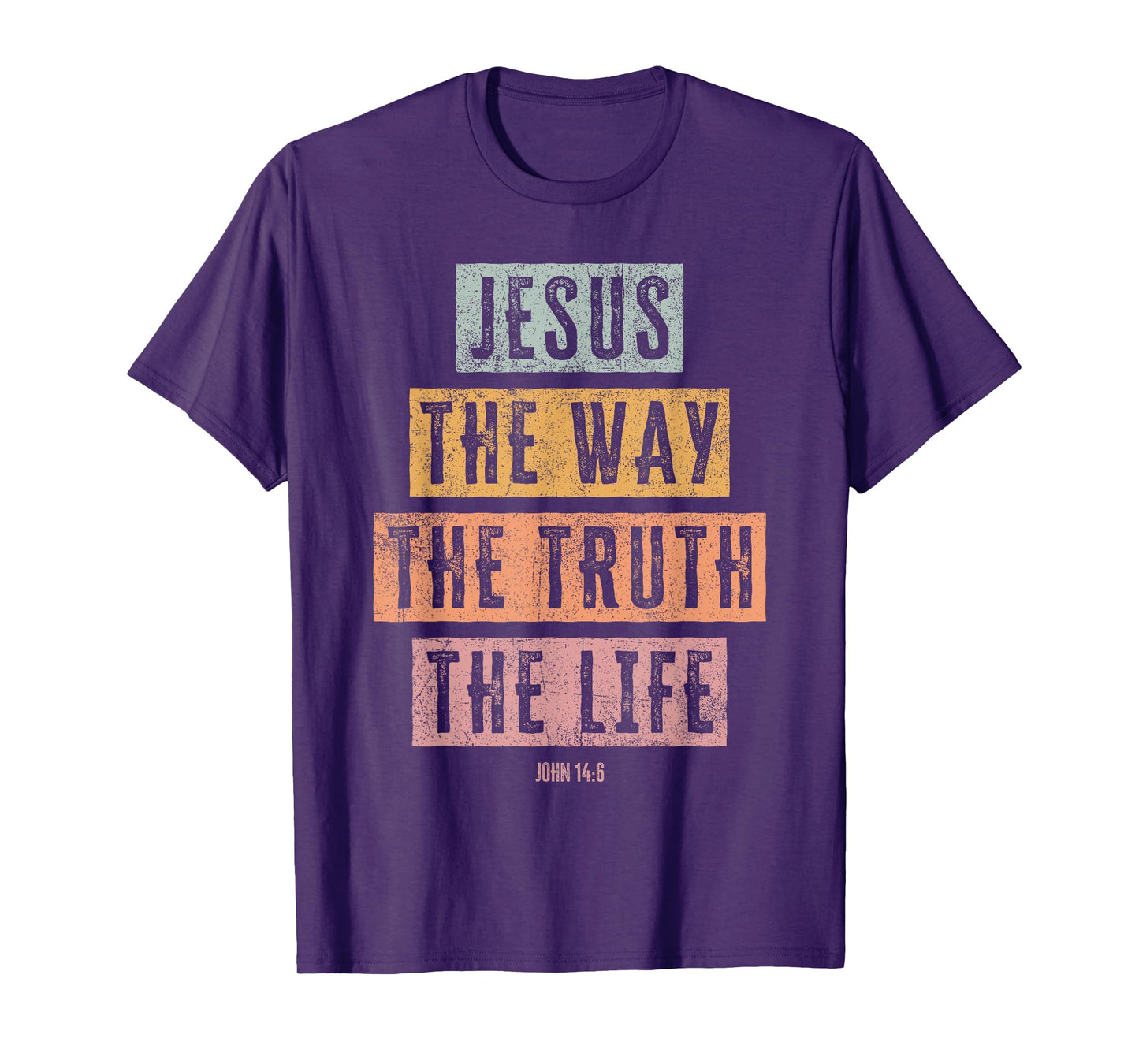 Christian T Shirt Women Men Kids Jesus The Way Truth Life T-Shirt