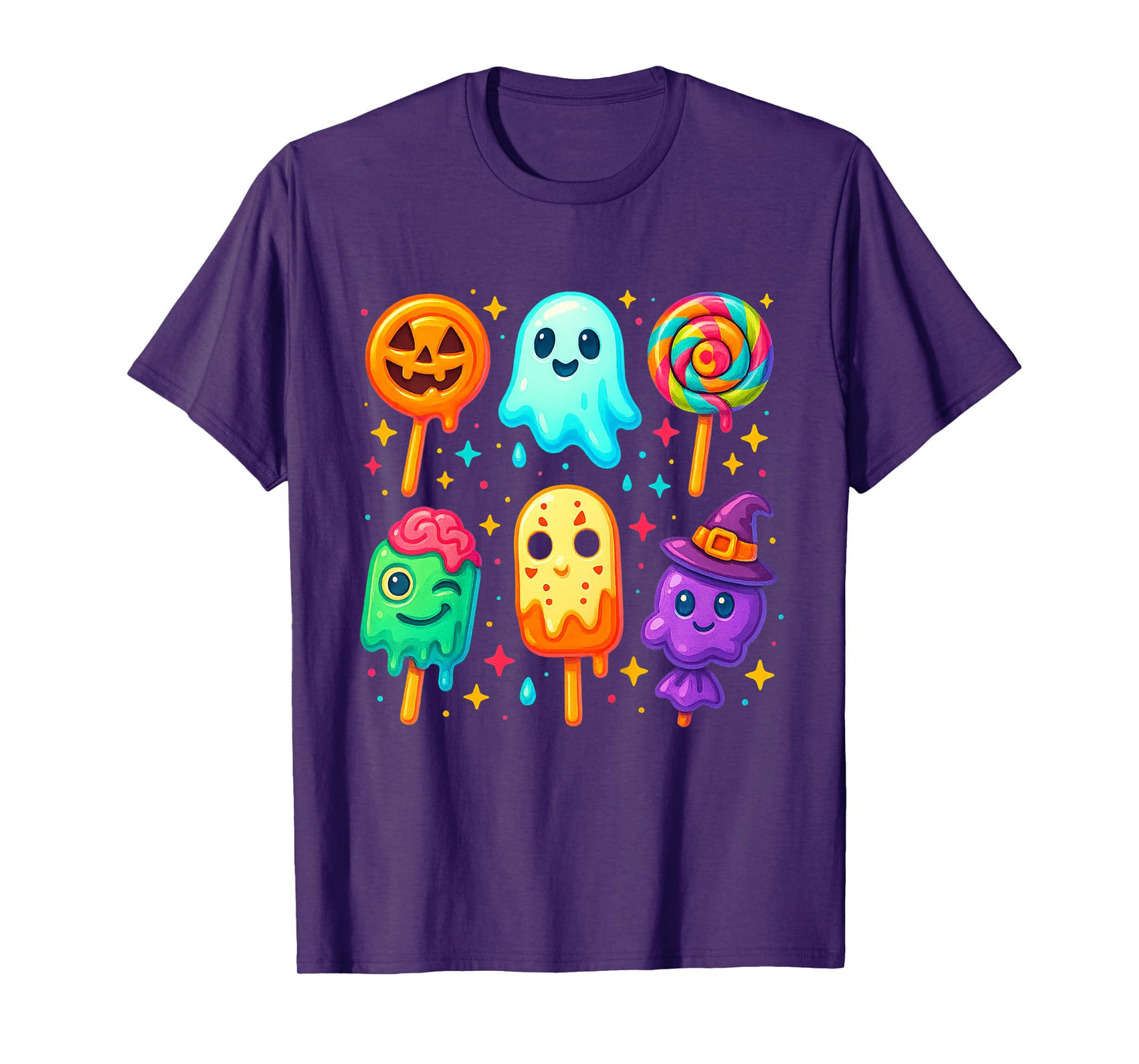 Funny Horror Ice Cream Pops Summerween Halloween Candy Youth T-Shirt