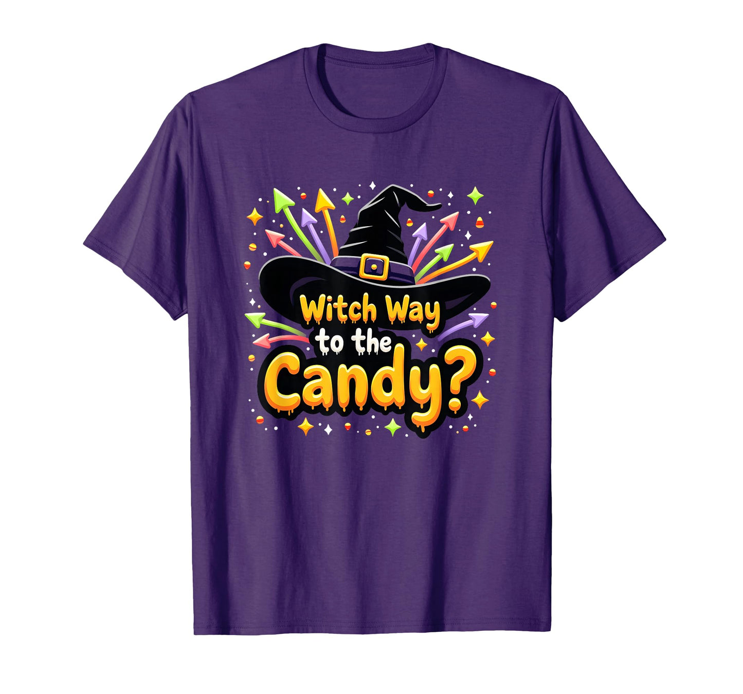 Halloween Humorous Witch Way to The Candy? T-Shirt