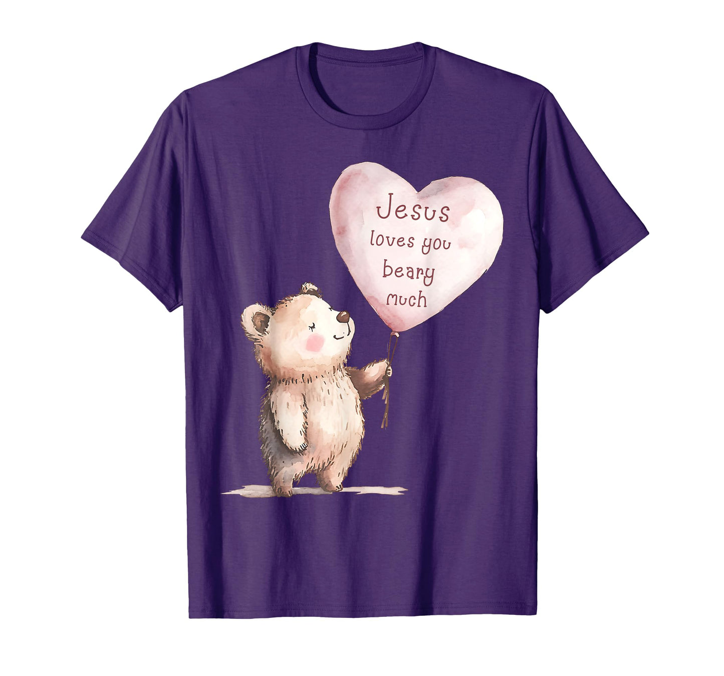 Jesus Loves You Beary Much Cute Christian Kids T-Shirt