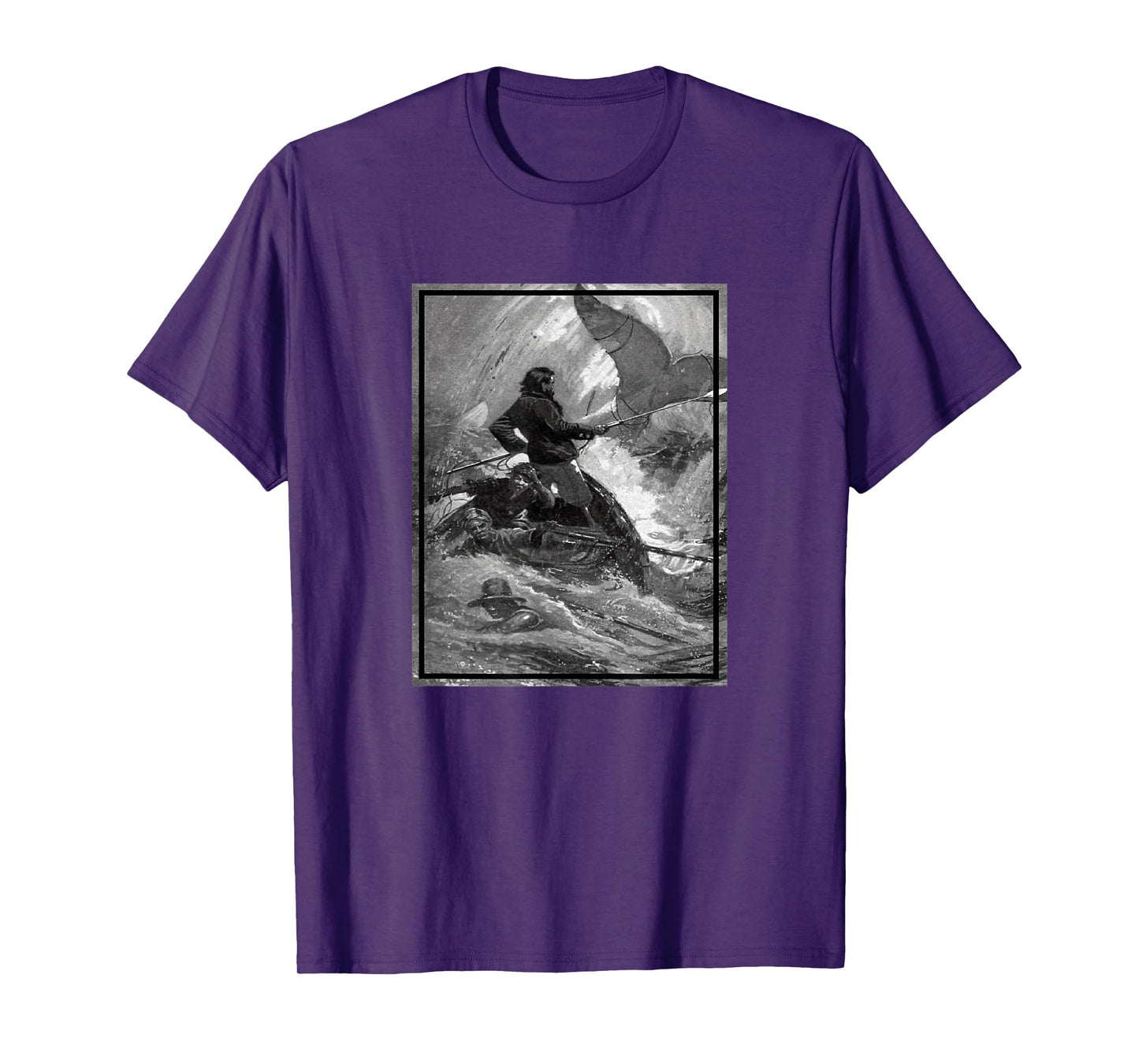 Captain Ahab in His Final Chase with Moby Dick (1902) T-Shirt