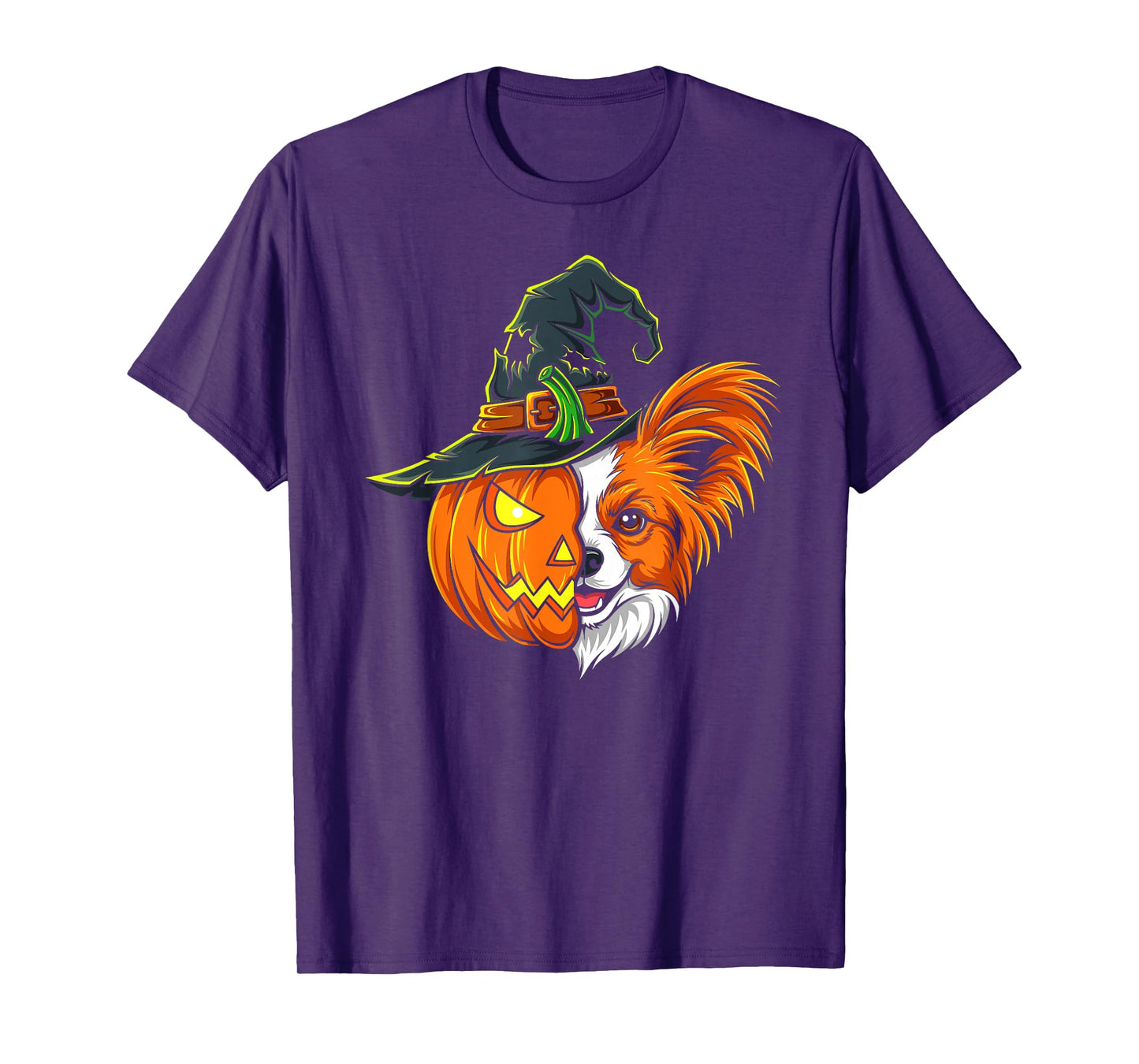 Papillon Pumpkin Jack O Lantern Halloween Kids Mens Womens T-Shirt