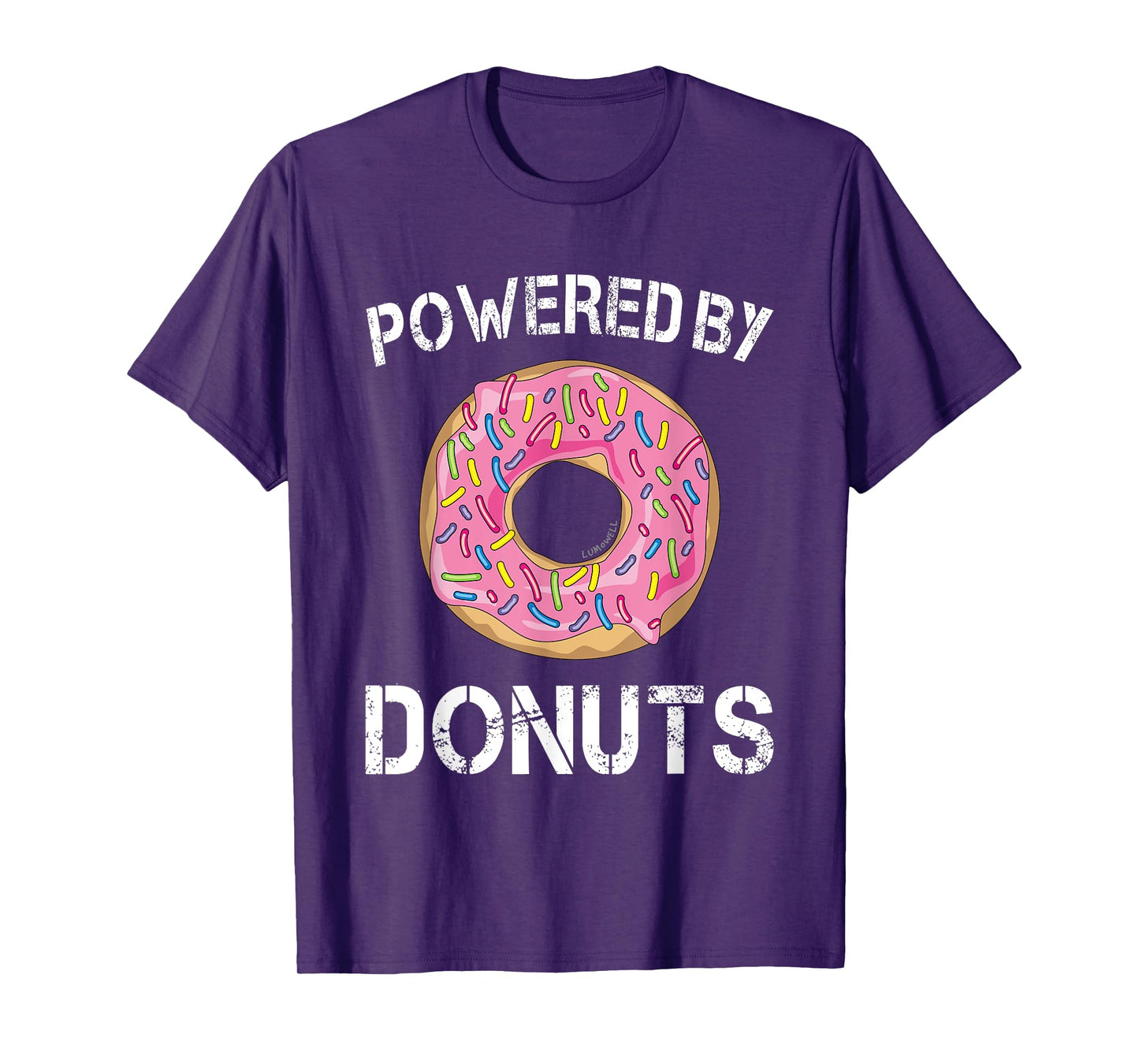 Powered By Donuts Shirt - Funny Donut Shirt