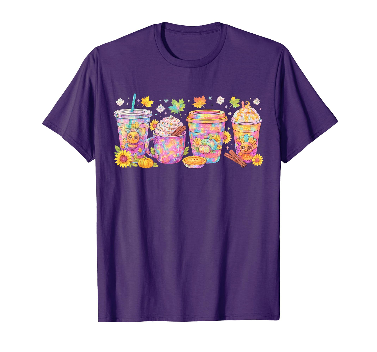 Pumpkin Spice Season Latte Coffee Lover Fall Thanksgiving T-Shirt