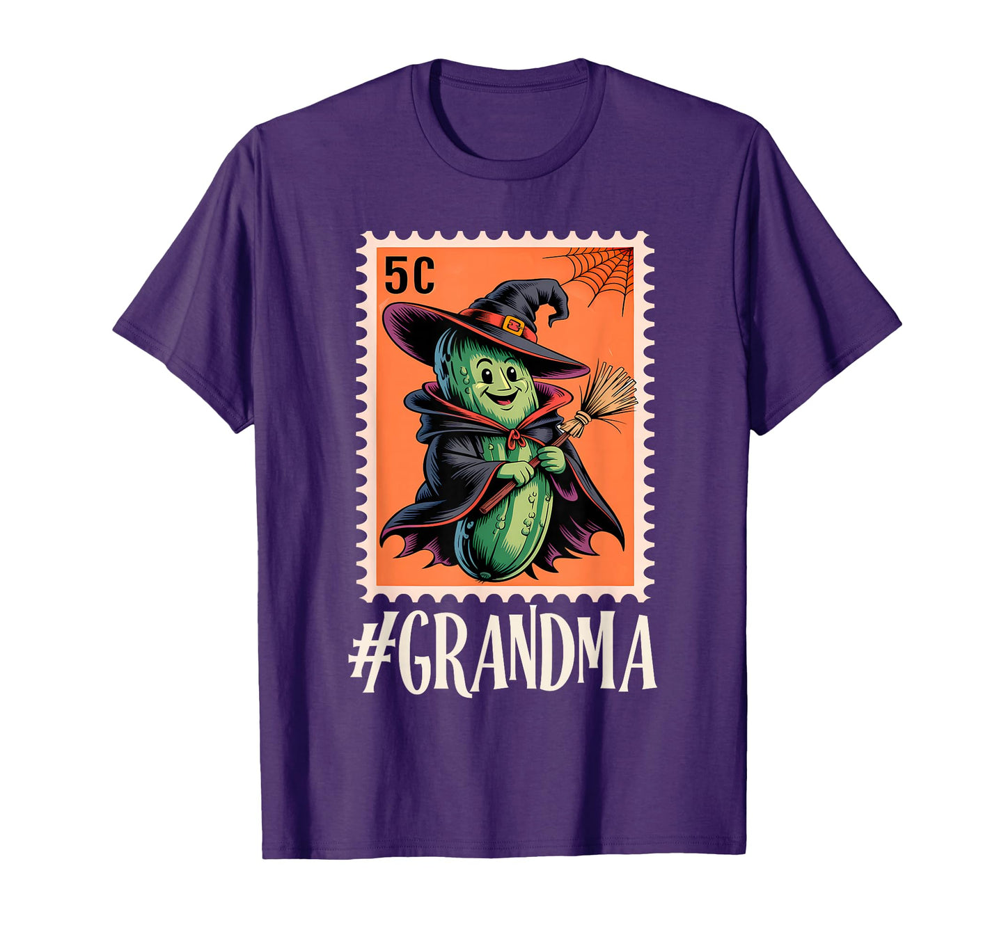 Creepy Cucumber Squad – Funny Halloween Stamp #Grandma T-Shirt