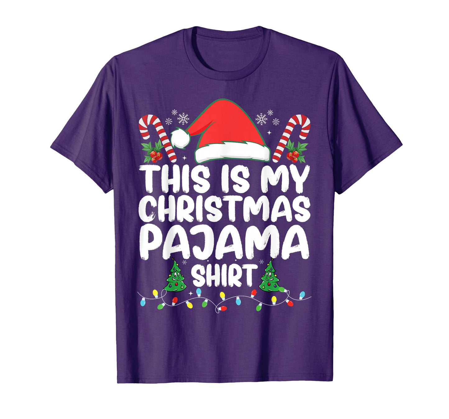 This is My Christmas Pajama Shirt Xmas PJs Men Women Kids T-Shirt