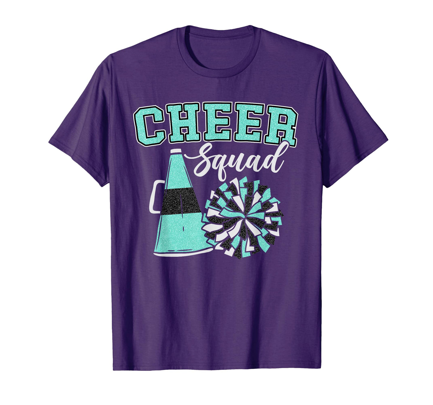 Cheer Squad Funny Cheerleader Cheerleading Teal Women Girl T-Shirt