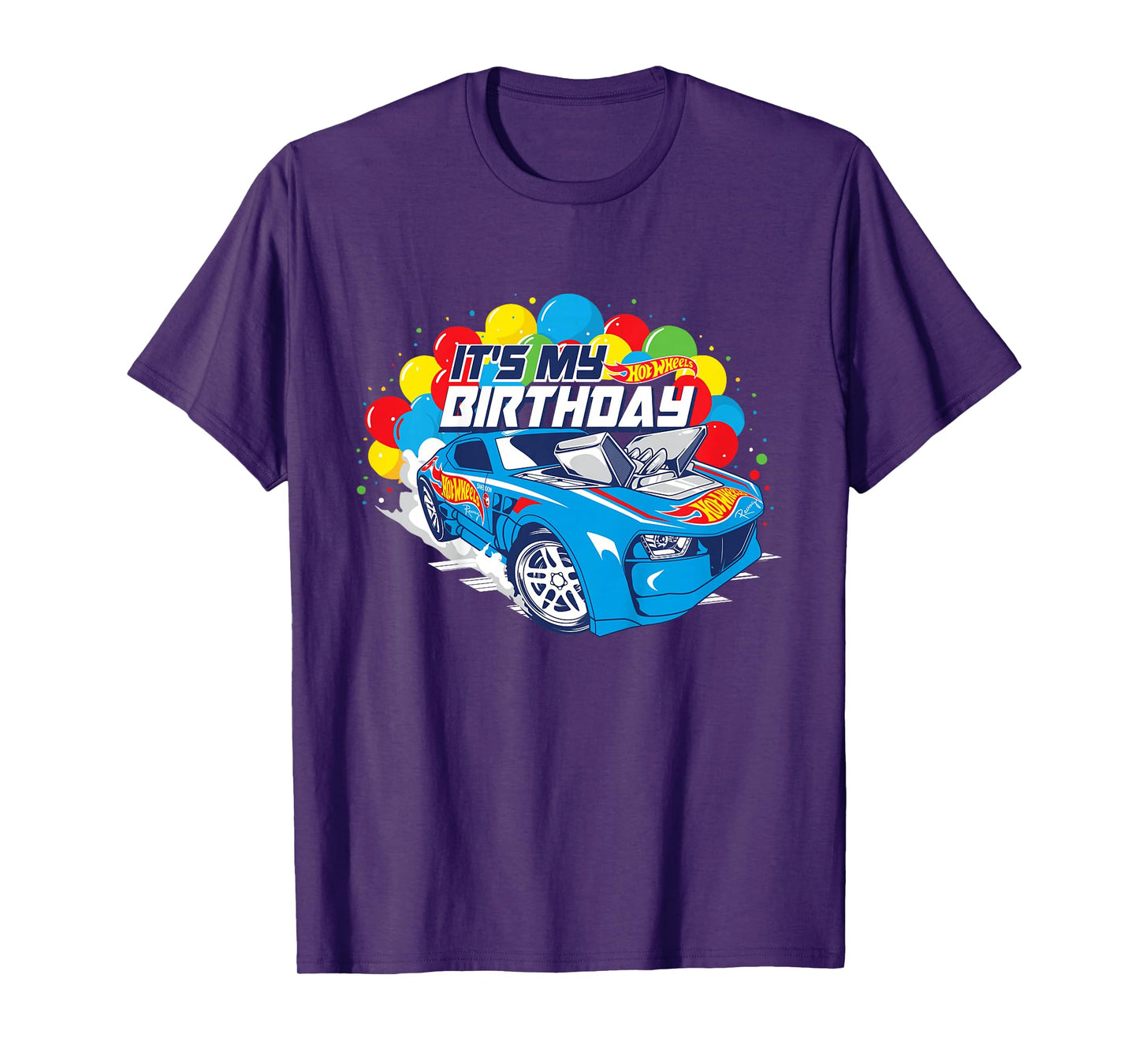 Kids Hot Wheels It's My Birthday Balloons T-Shirt
