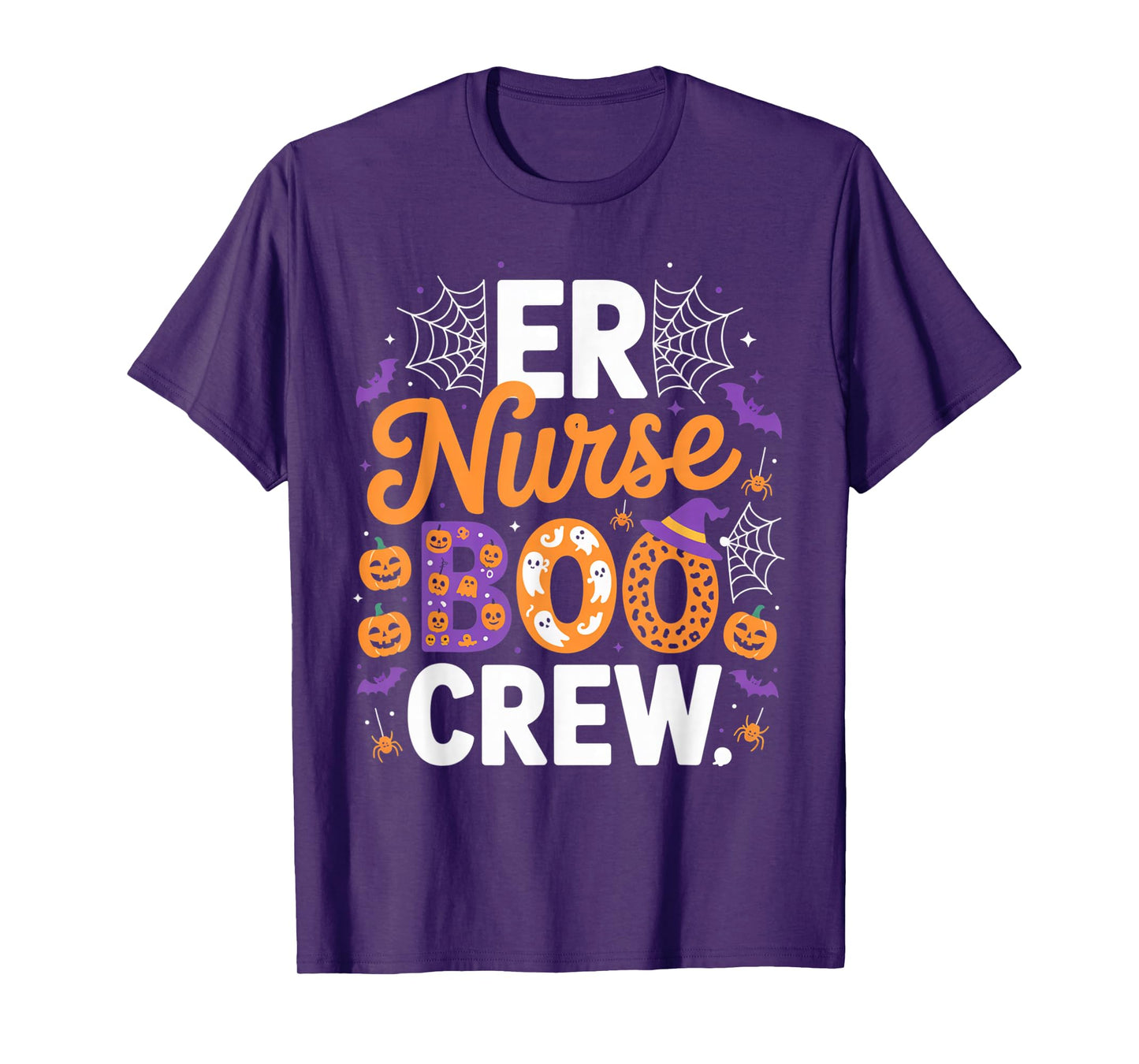 ER Nurse Boo Crew Halloween Spooky Outfit Emergency Staff T-Shirt