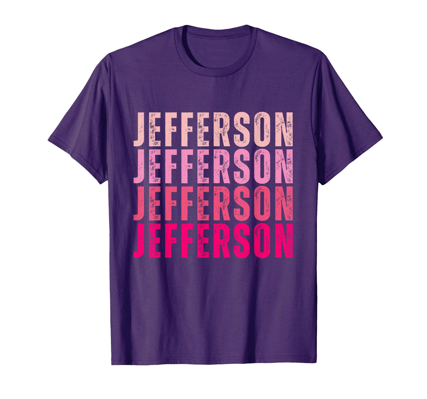 Personalized Name Jefferson I Love Jefferson Vintage T-Shirt