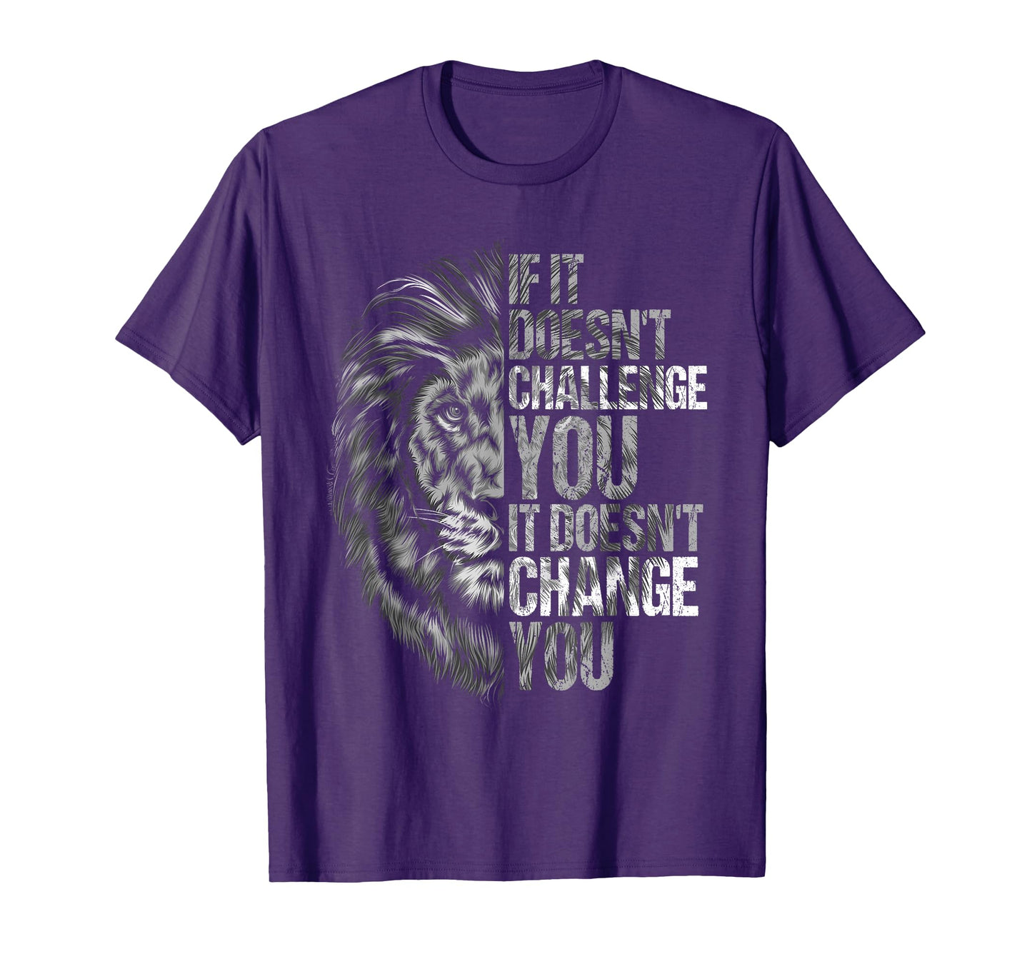 Motivational Training and Fitness Quotes Lion Mindset T-Shirt
