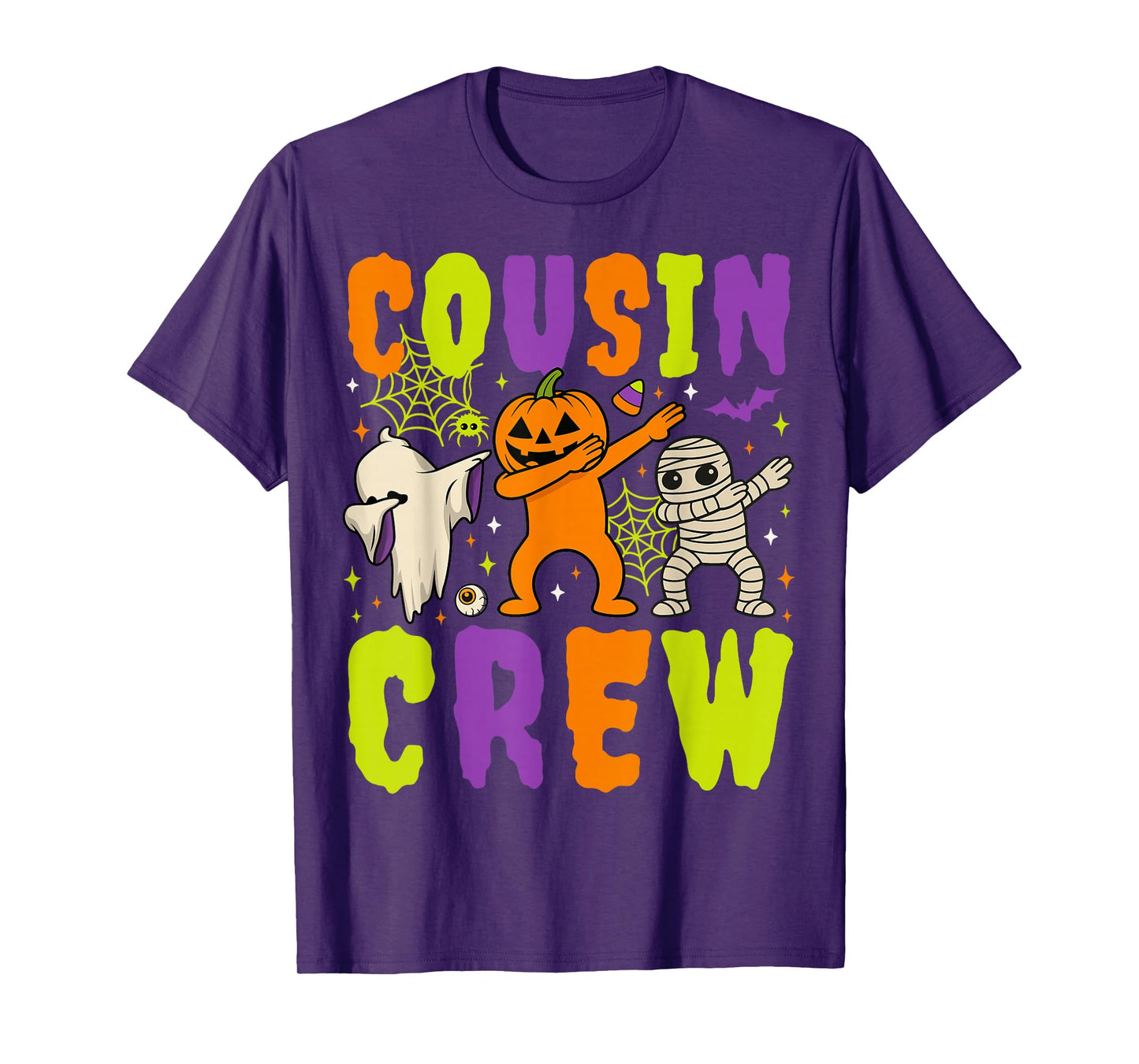 Halloween Cousin Crew 2025 Kid Matching Spooky Dabbing Ghost T-Shirt