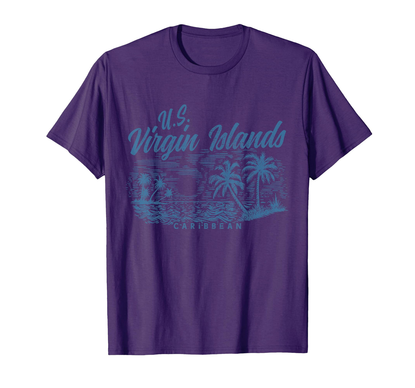 US Virgin Islands Pride Beach Vacation USVI Vintage Men Women T-Shirt