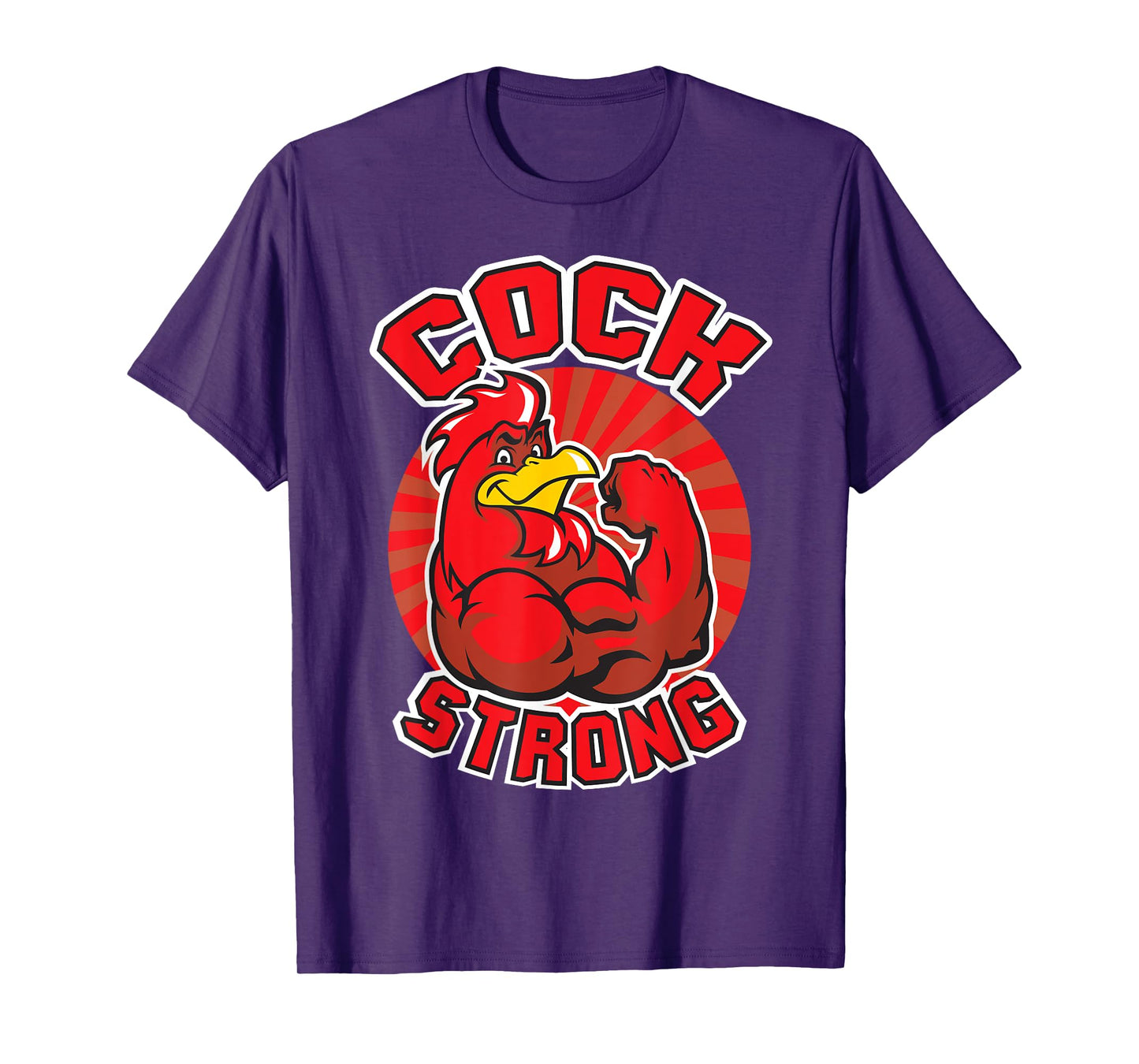Cock Strong - Muscular Chicken - Novelty Gym T-Shirt T-Shirt