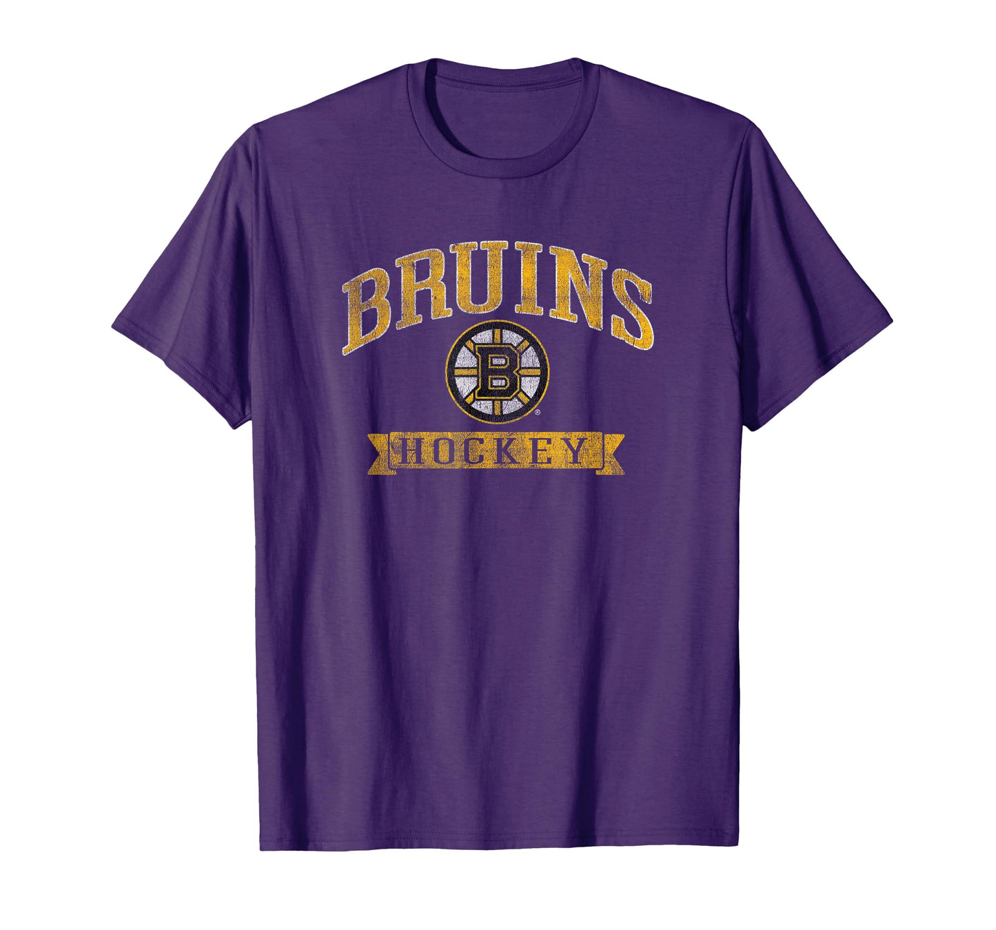 Boston Bruins Vintage Hockey Dark Heather T-Shirt