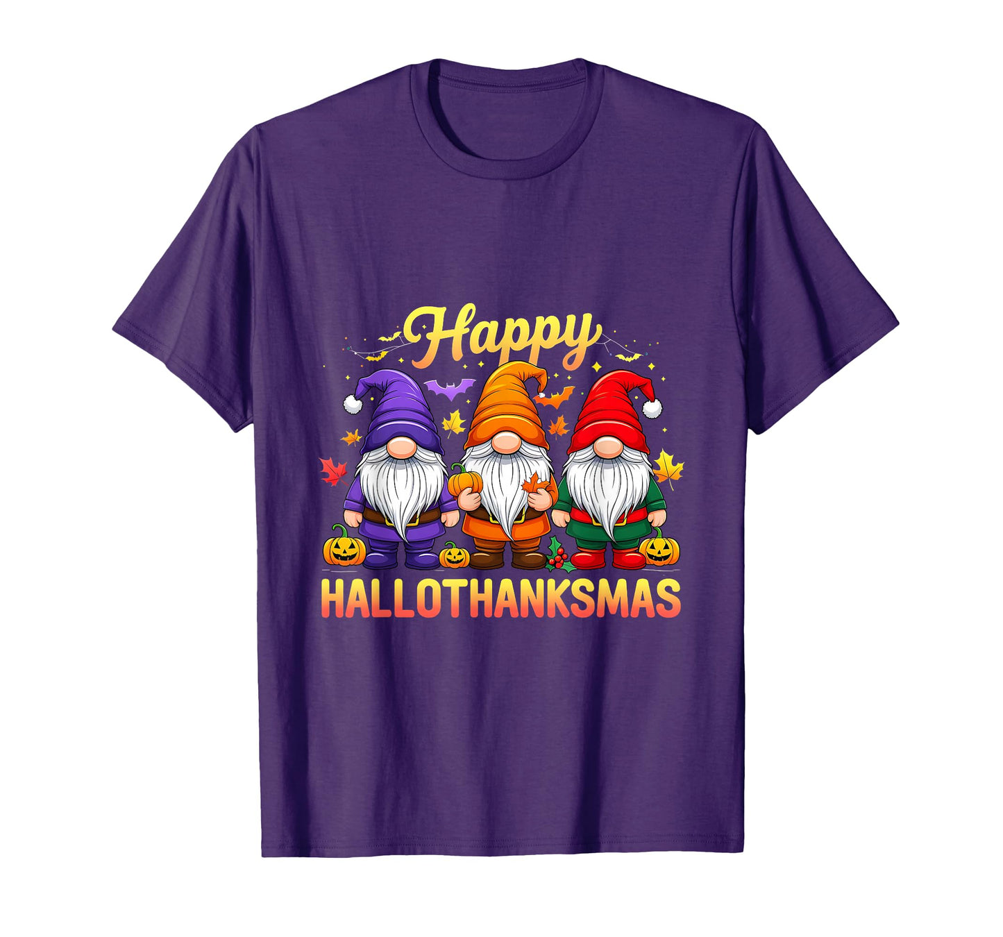 Thanksmas Vintage Happy Hallothanksmas Halloween T-Shirt