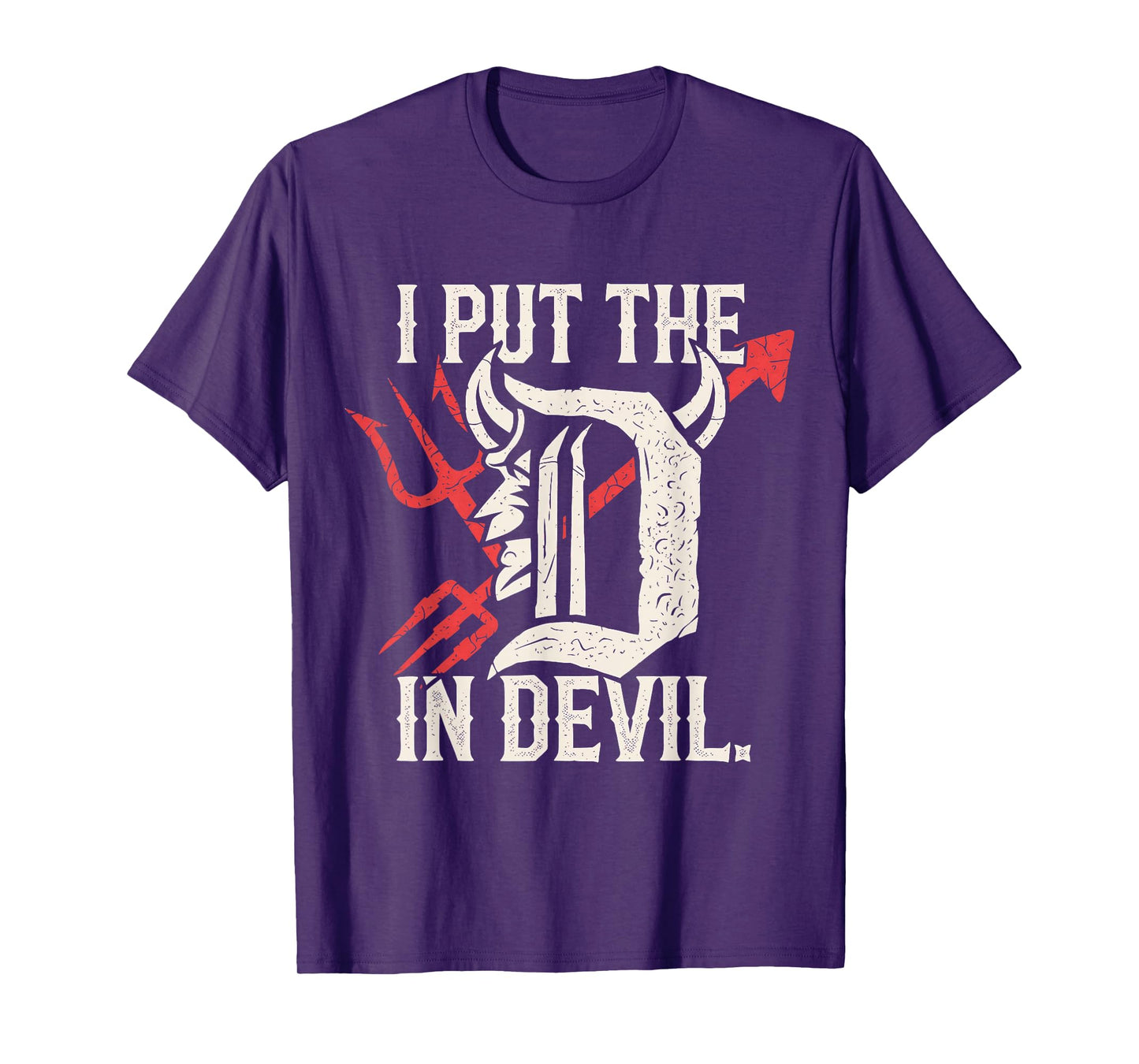 I Put The D in Devil Matching Couple Funny Halloween T-Shirt