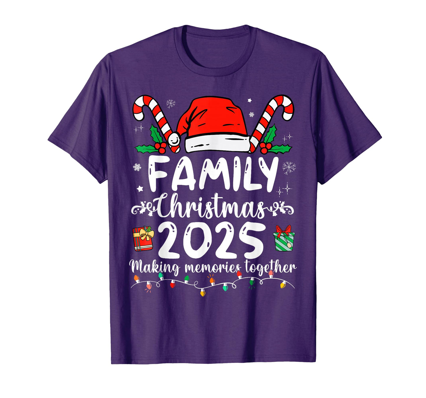 Family Christmas 2025 Making Memories Together Santa Holiday T-Shirt