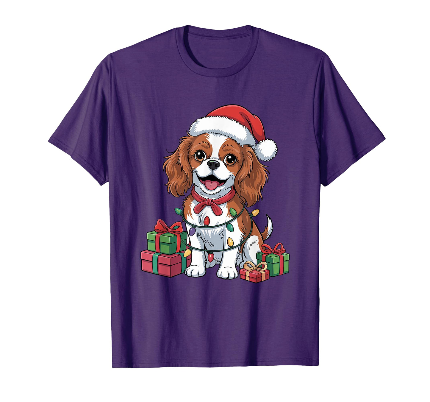 Cavalier King Charles Spaniel Christmas Dog Lover Holiday T-Shirt