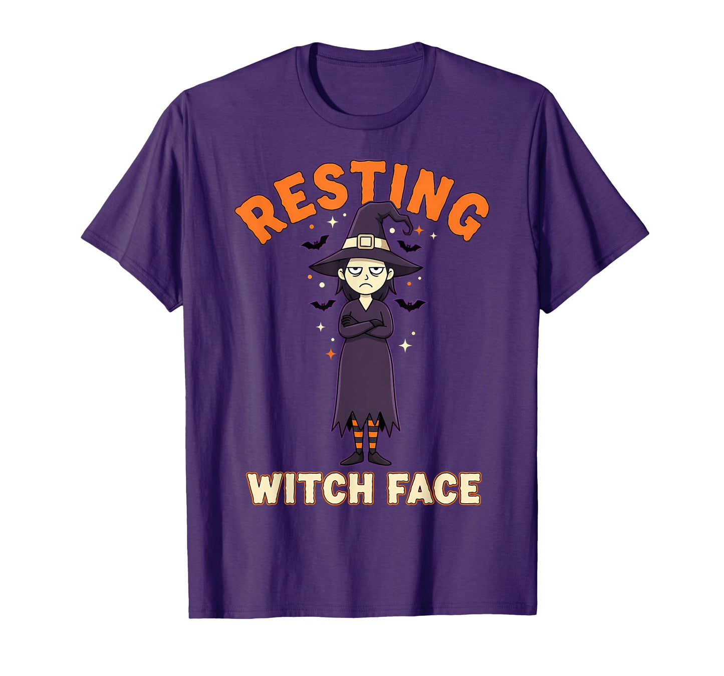 Resting Witch Face Funny Halloween Witch Spooky T-Shirt