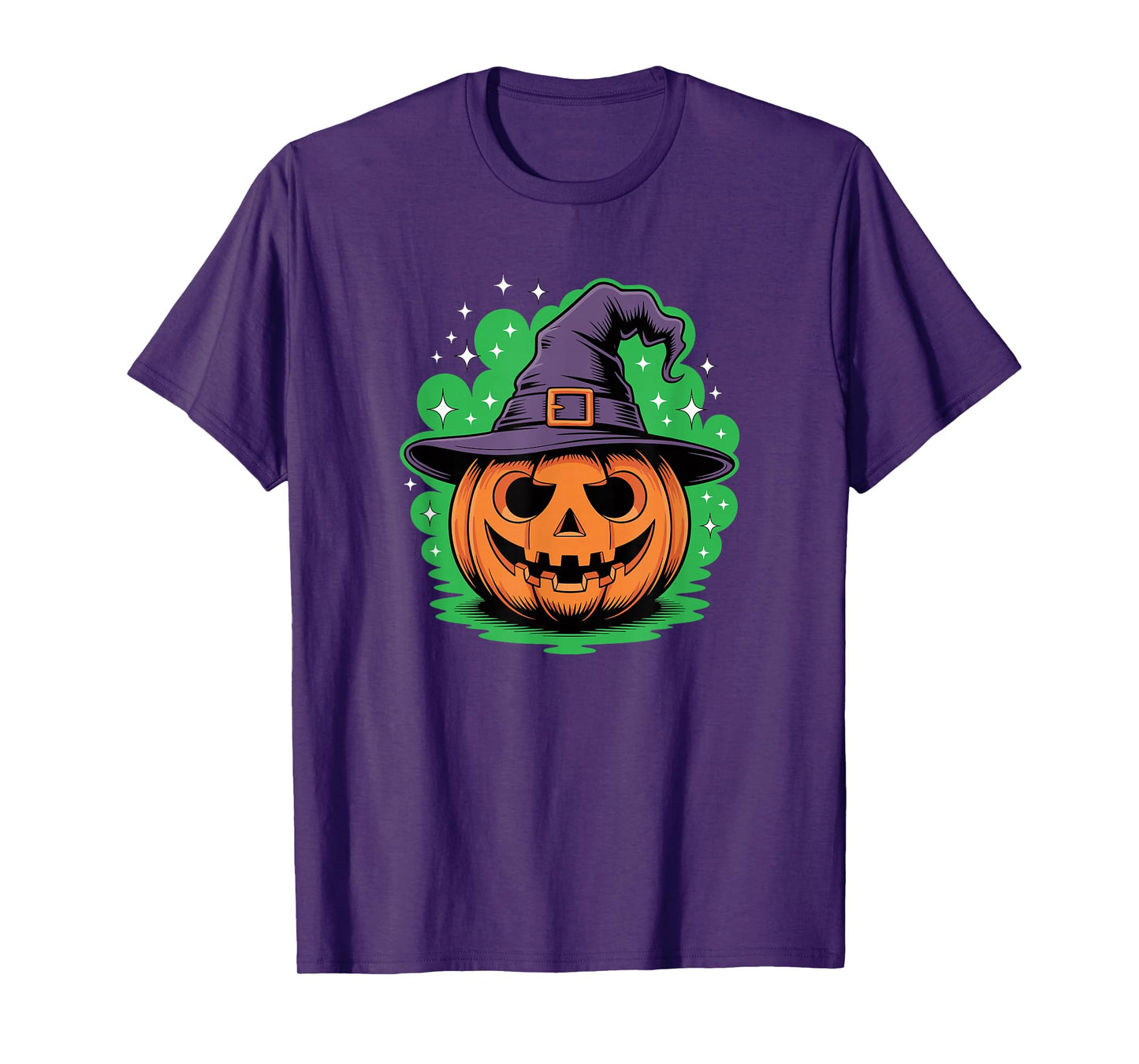 Halloween Pumpkin Witch Hat Spooky Season T-Shirt
