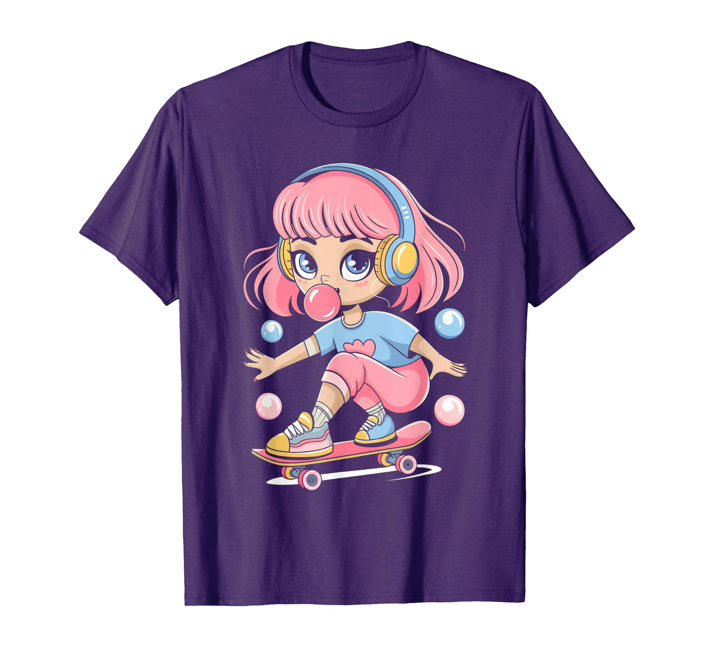 Skateboarding Girl Women Skateboard Skater Art Skateboarder T-Shirt