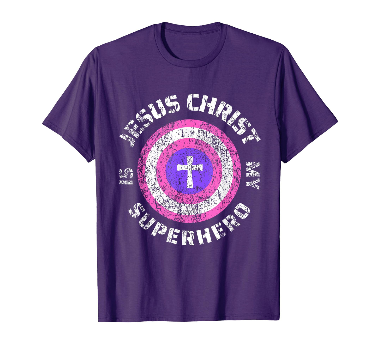 Jesus Christ Is My Superhero Jesus Kids Toddler Girls 5T 4T T-Shirt