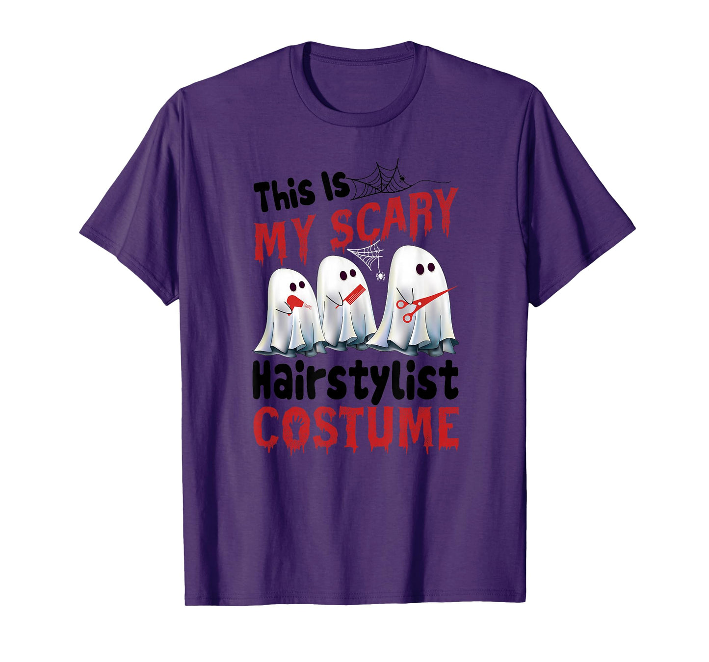 Amazing Spooky Creepy Halloween Scary Hairstylist T-Shirt