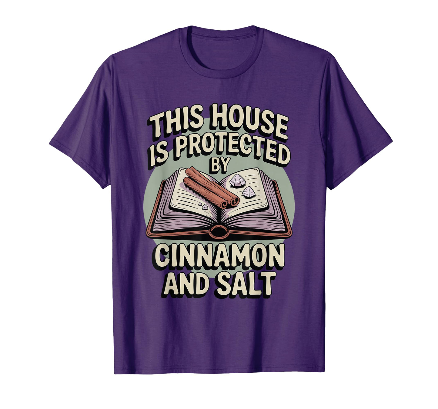 This House is Protected by Cinnamon and Salt Witchcraft T-Shirt