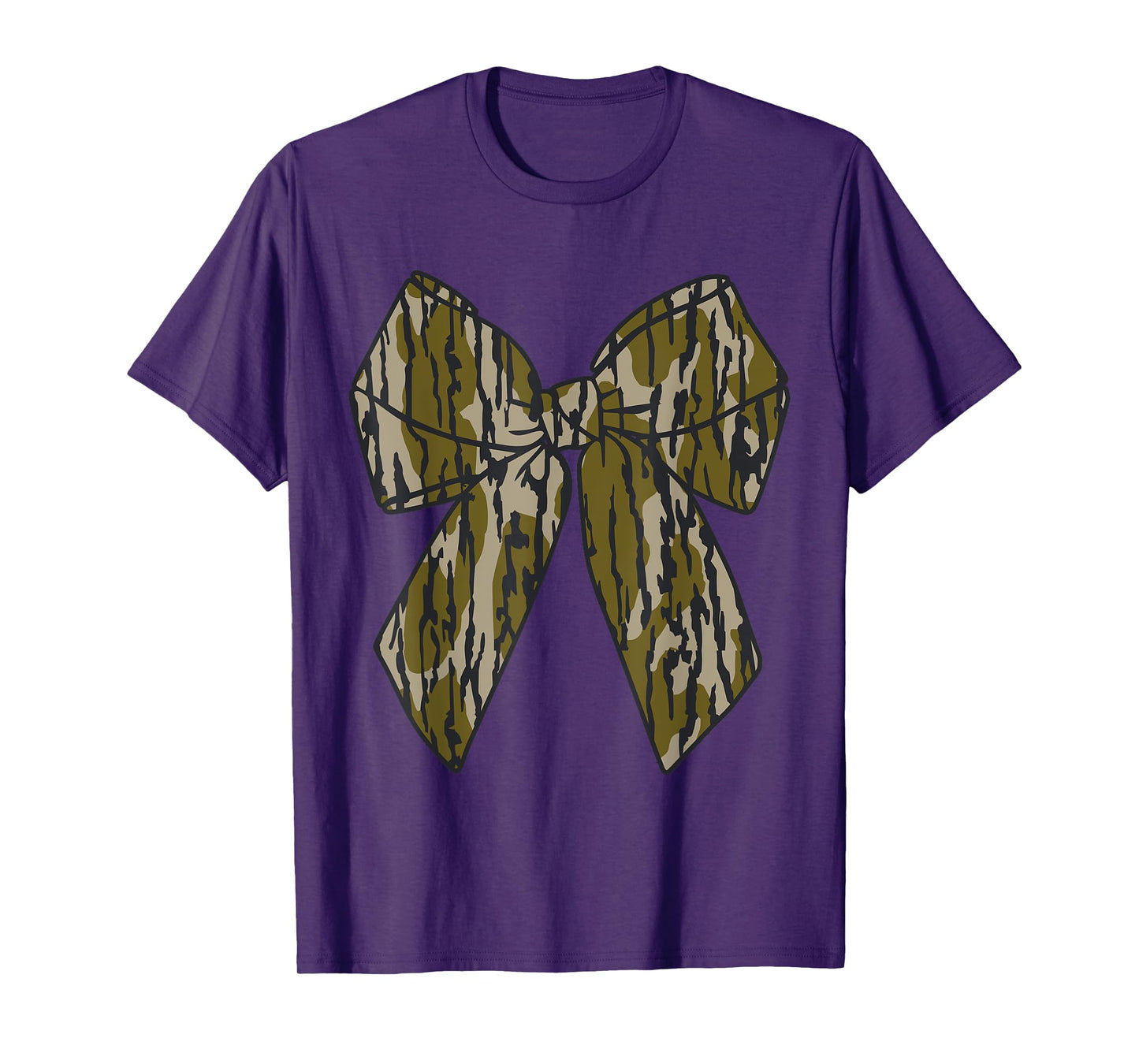 Bottomland Camo Bow Camo Coquette Bow Hunting Women Girls T-Shirt