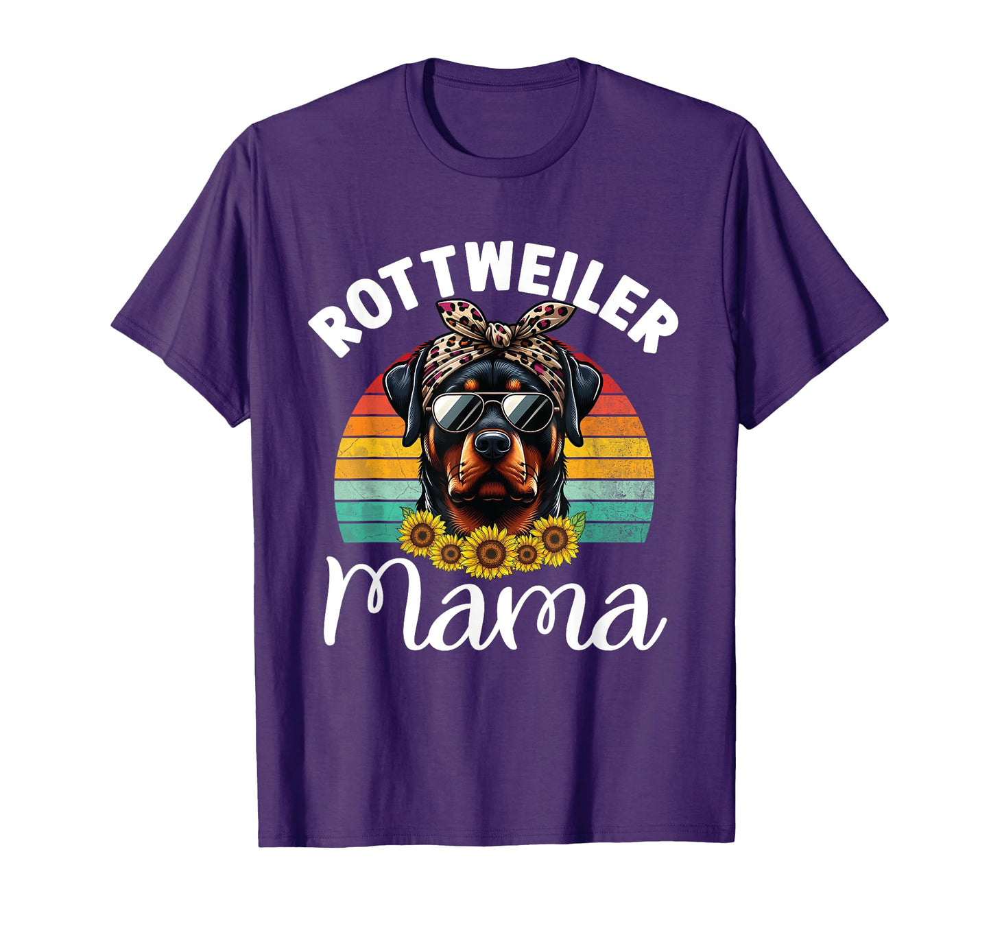 Rottweiler Mom Dog Lovers Rottie Mama Puppy Mother's Day Men Women Girls Kids T-Shirt