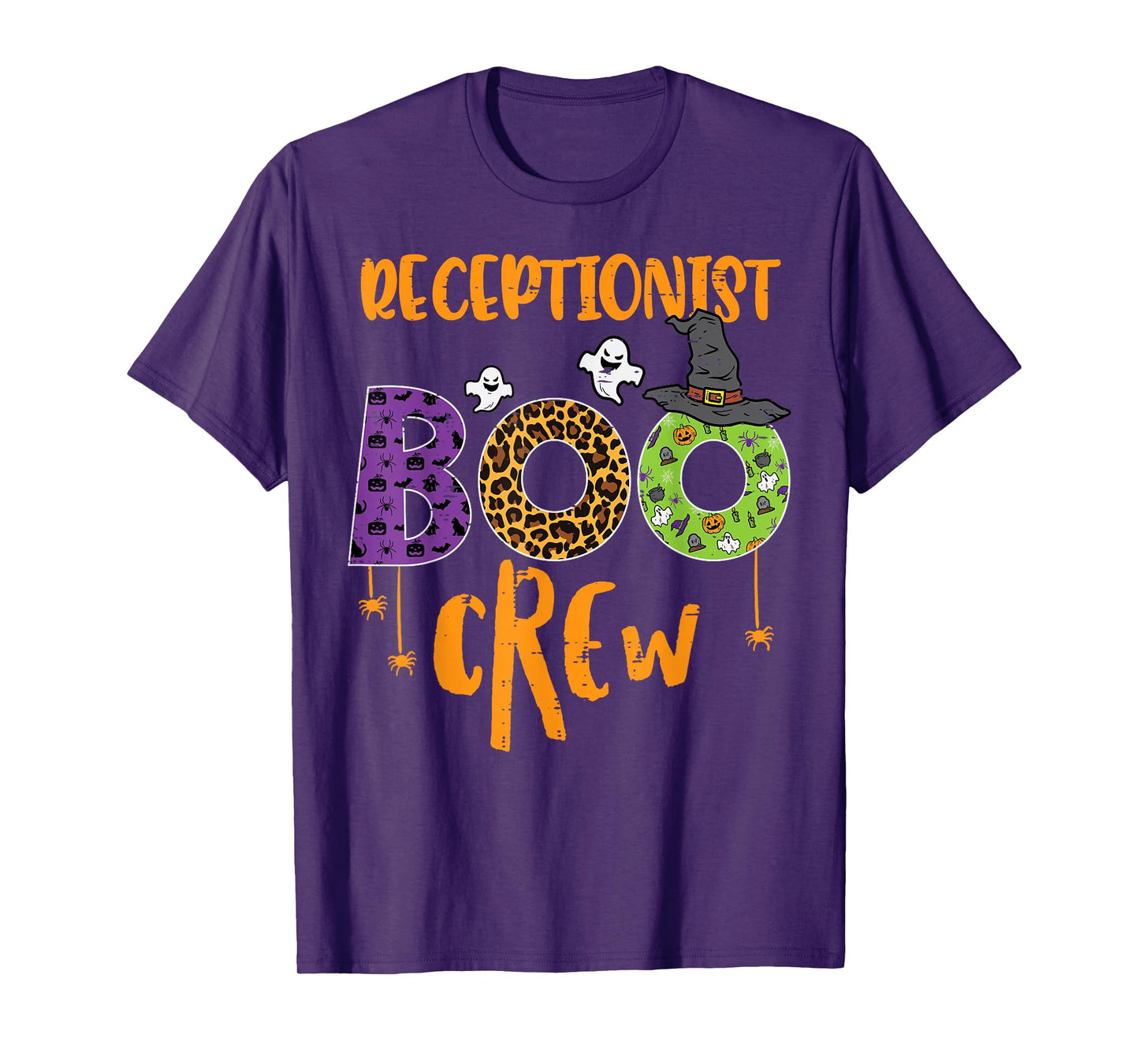 Halloween Receptionist Boo Crew Front Desk Costume Women Men T-Shirt