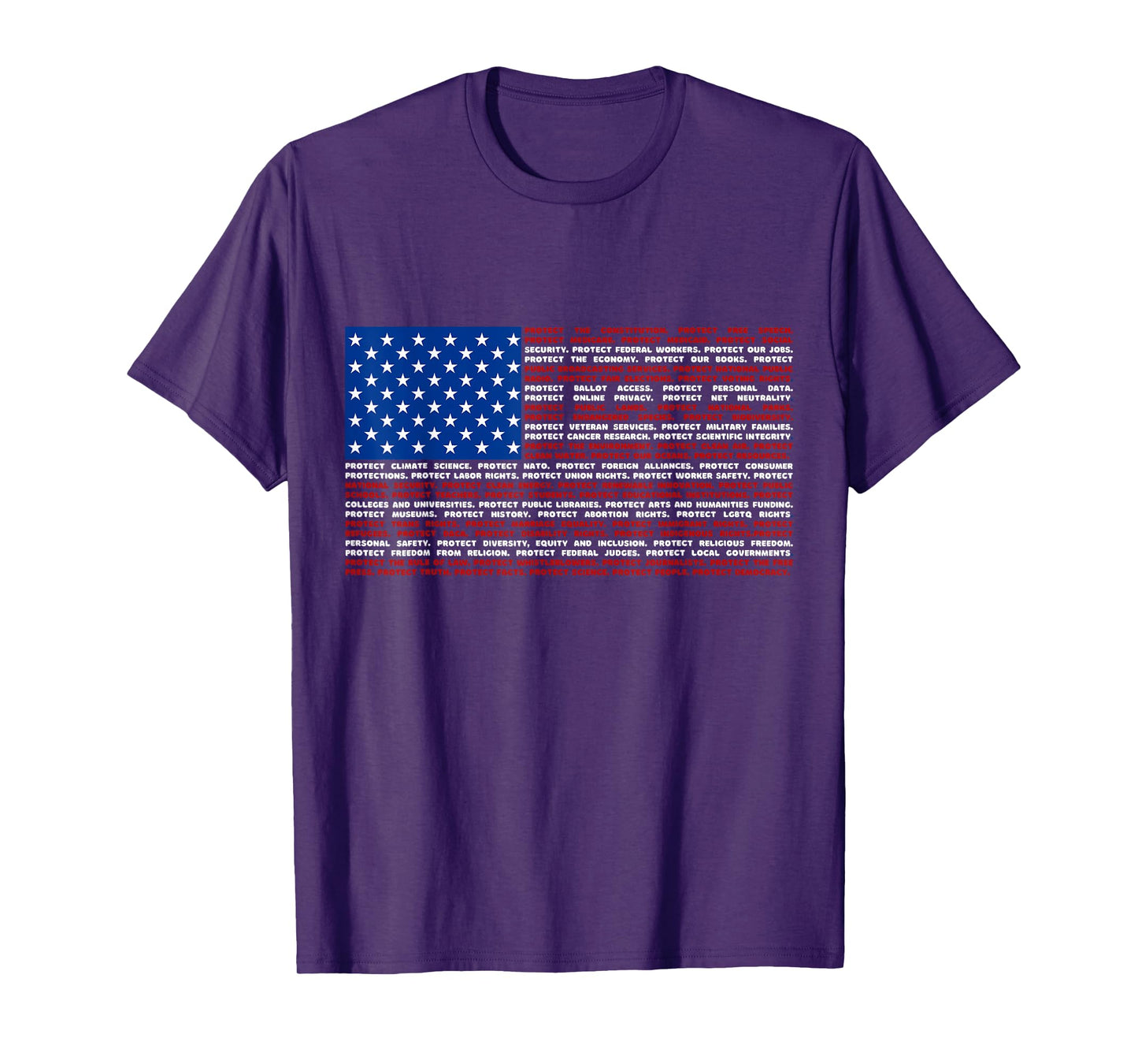 No Kings in America Since 1776 Distressed USA Flag Vintage T-Shirt