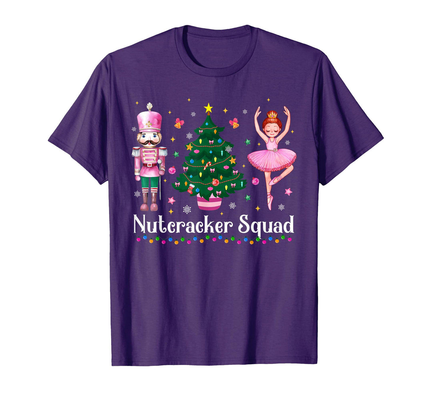 Christmas Nutcracker Squad Ballet Dance Women Kids Girls T-Shirt