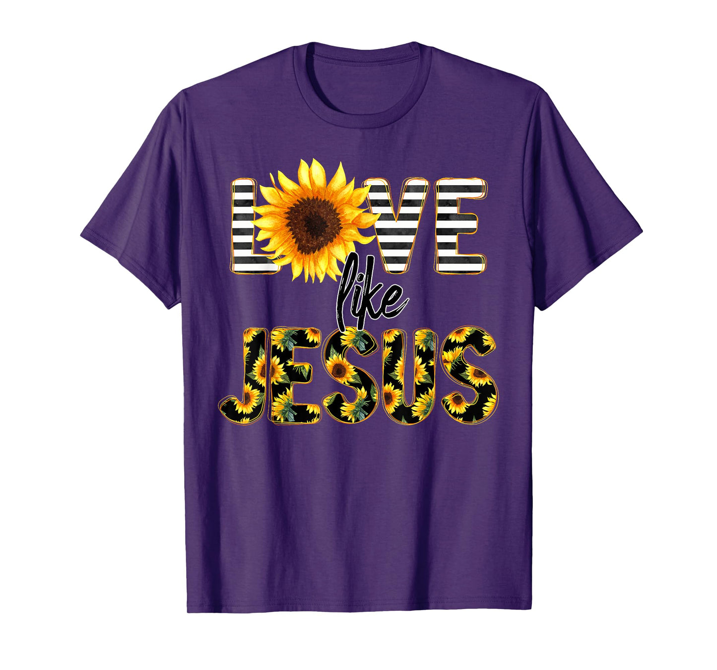 Sunflower Love Like Jesus T-Shirt