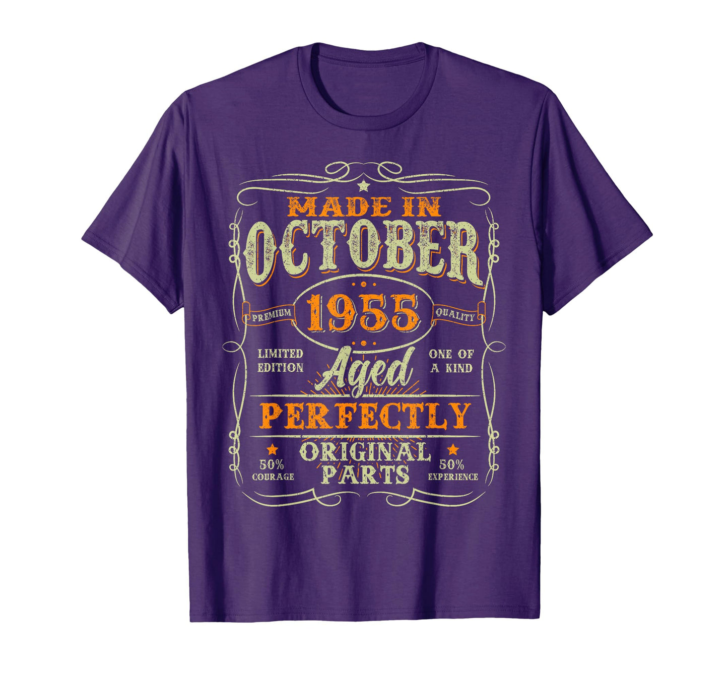 70 Years Old Vintage Made In October 1955 70th Birthday Men T-Shirt