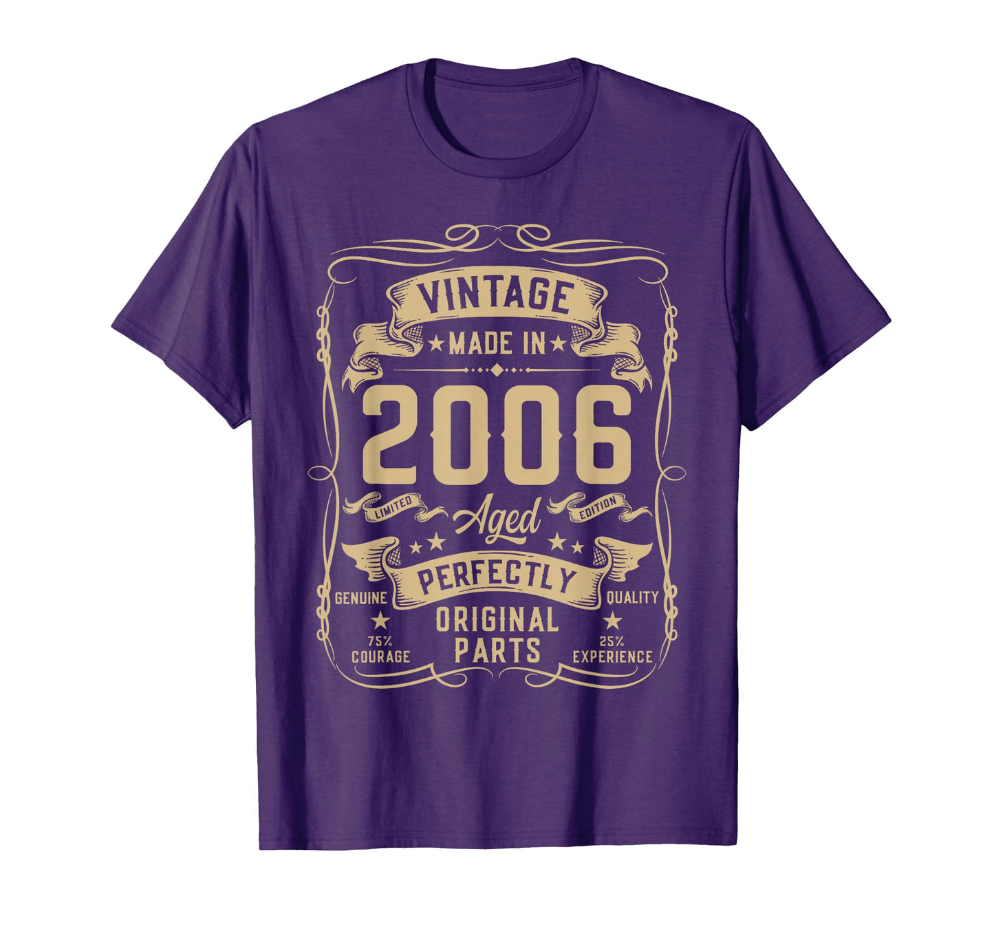 Vintage 2006 19yr 19th Birthday Gifts for Men 19 Years Old T-Shirt